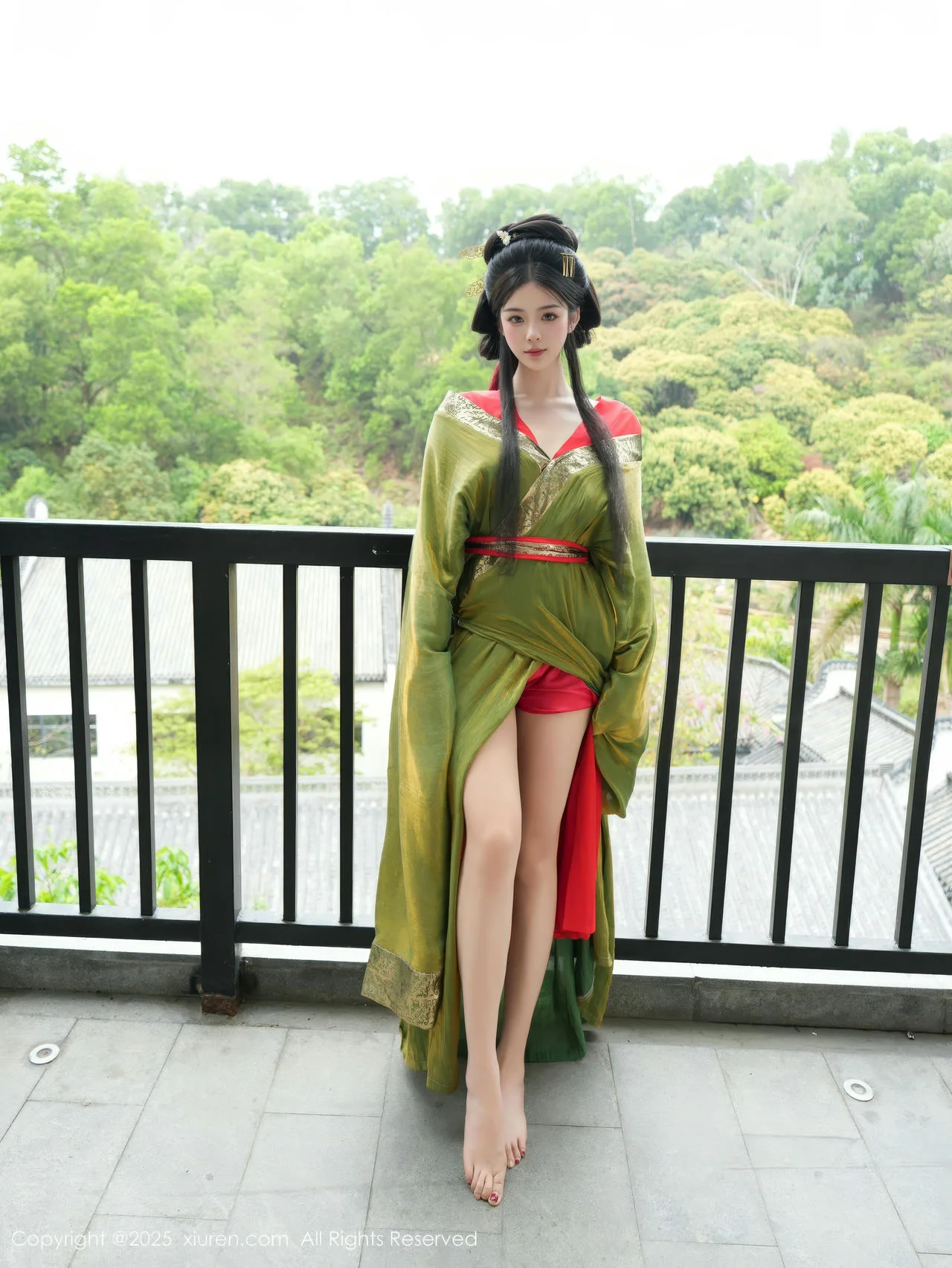 XiuRen 秀人 No.10126 雪糕CiCi 古装制服玉体户外 - 1