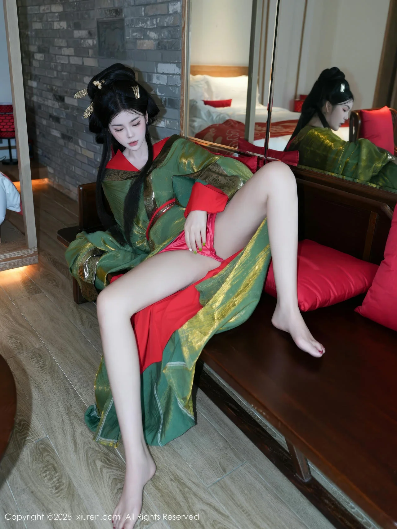 XiuRen 秀人 No.10126 雪糕CiCi 古装制服玉体户外 - 5