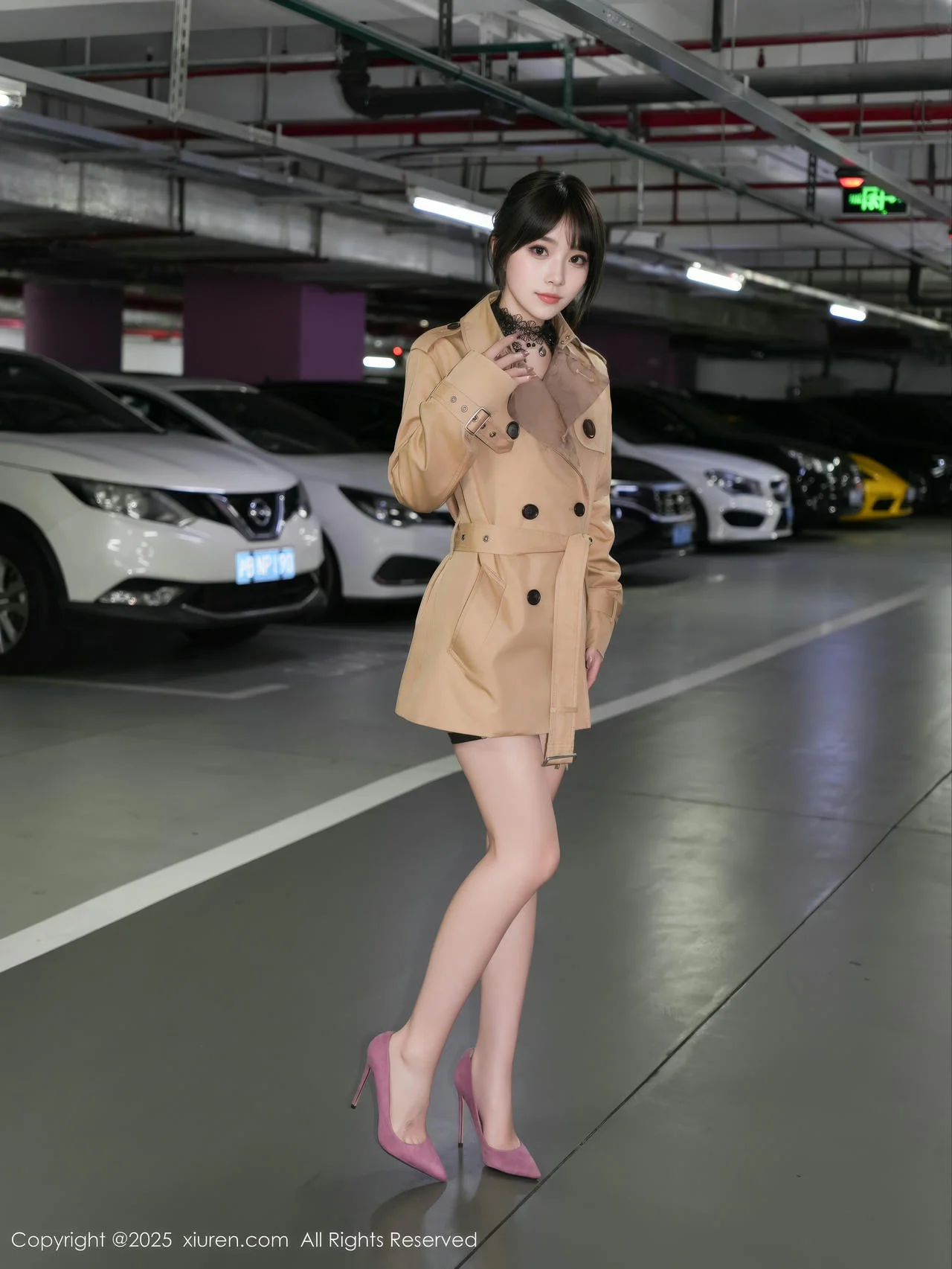 XiuRen 秀人 No.10134 汁汁 皮裙地下停车场 - 6