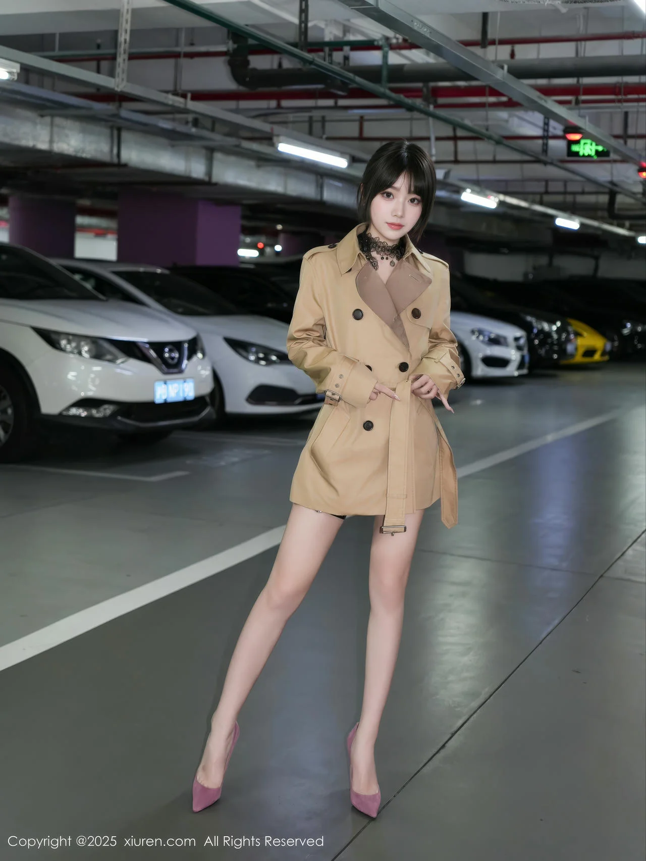 XiuRen 秀人 No.10134 汁汁 皮裙地下停车场 - 7