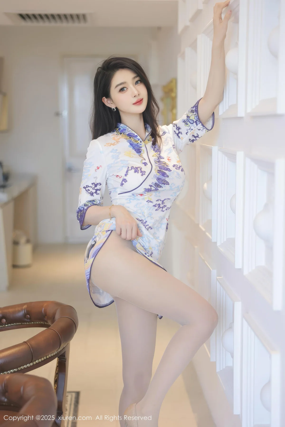 XiuRen 秀人 No.10144 Candy糖糖 旗袍制服妩媚身姿 - 4