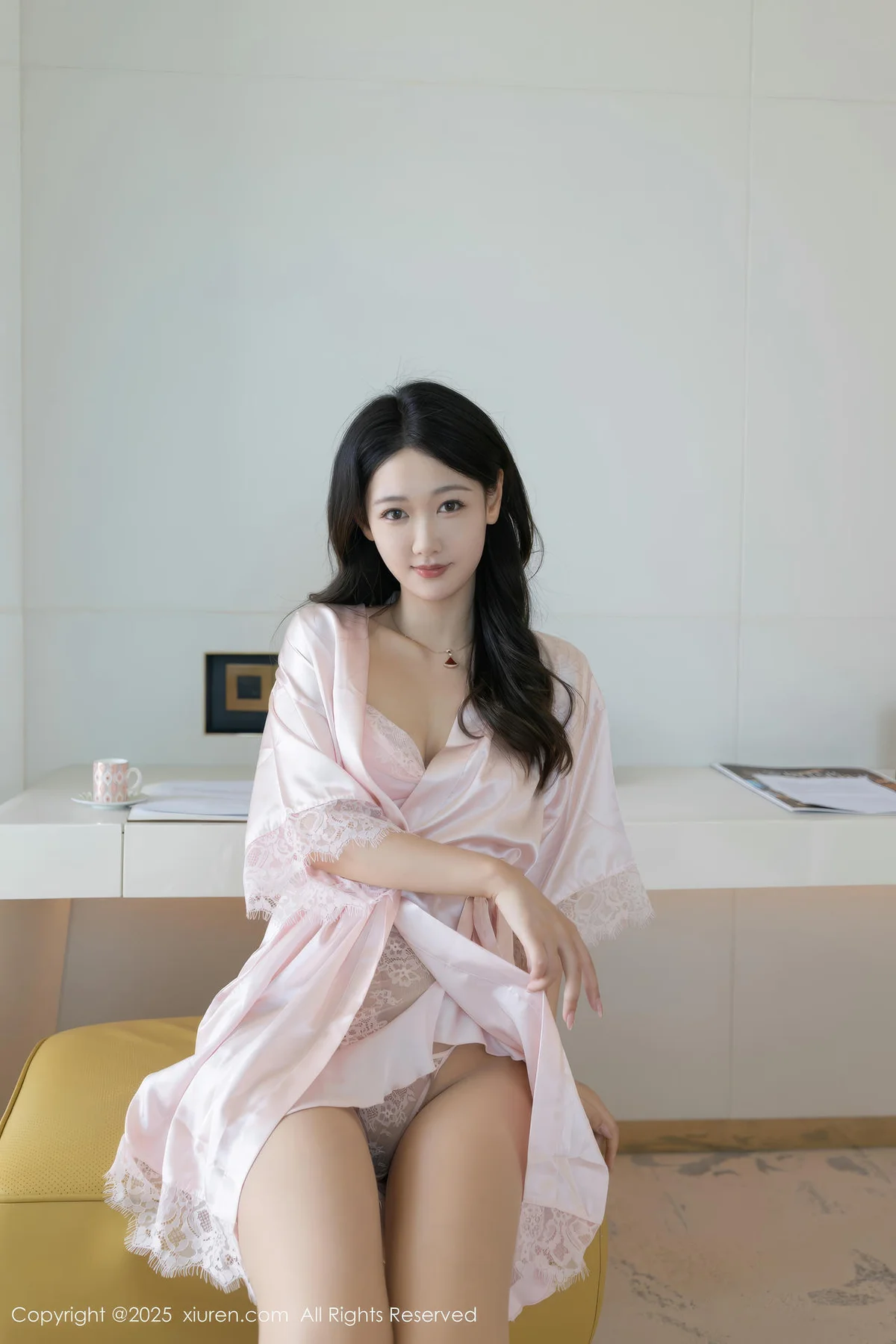 XiuRen 秀人 No.10150 唐安琪 粉色连衣短裙 - 1