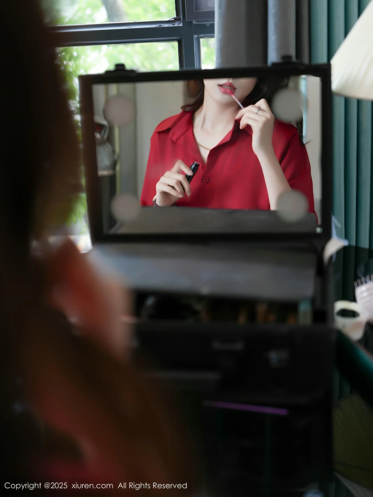 XiuRen 秀人 No.10157 玫瑰我爱你 性感红色衬衫 - 9