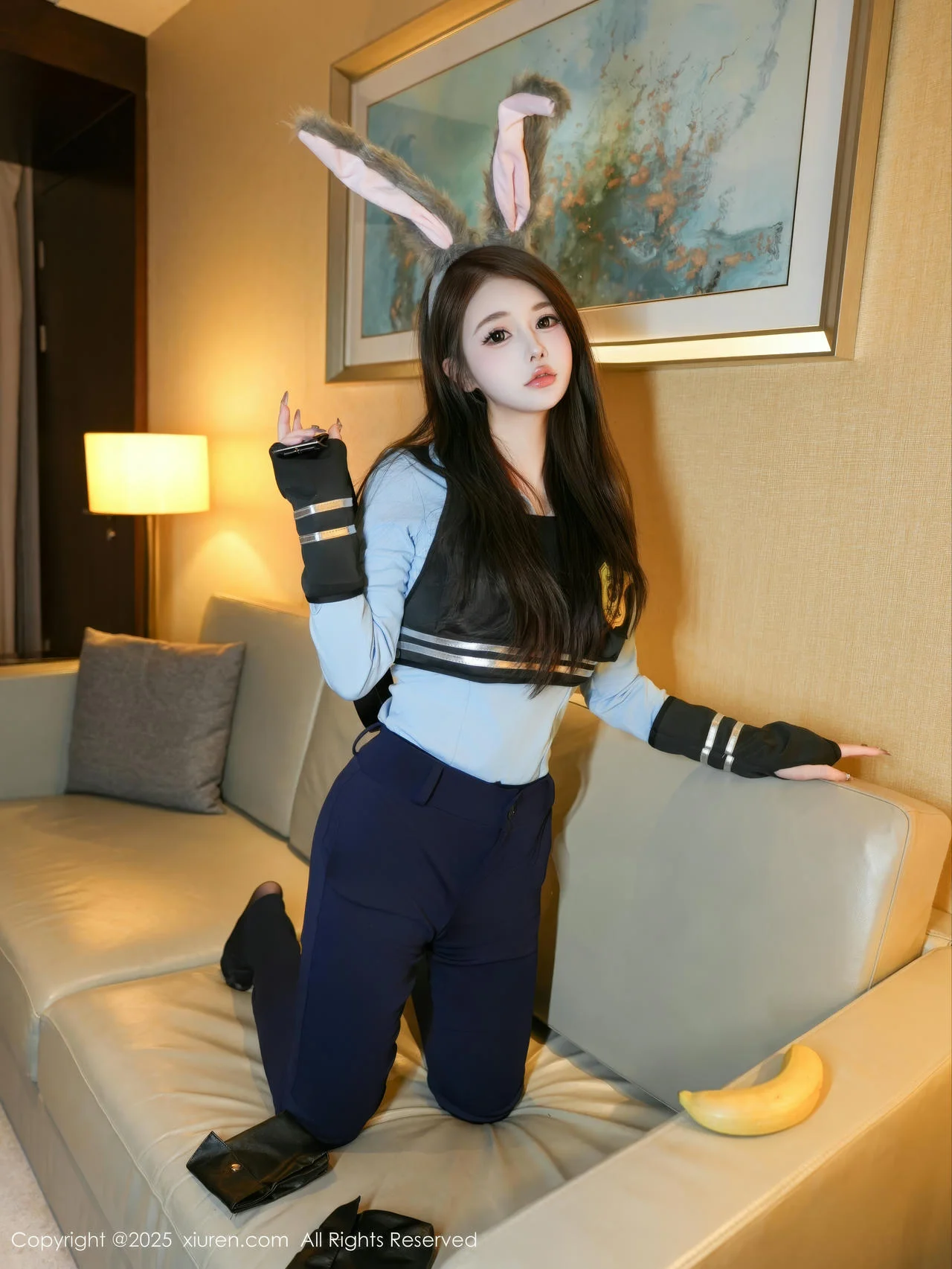 XiuRen 秀人 No.10158 甜妮 黑色制服兔女郎 - 9
