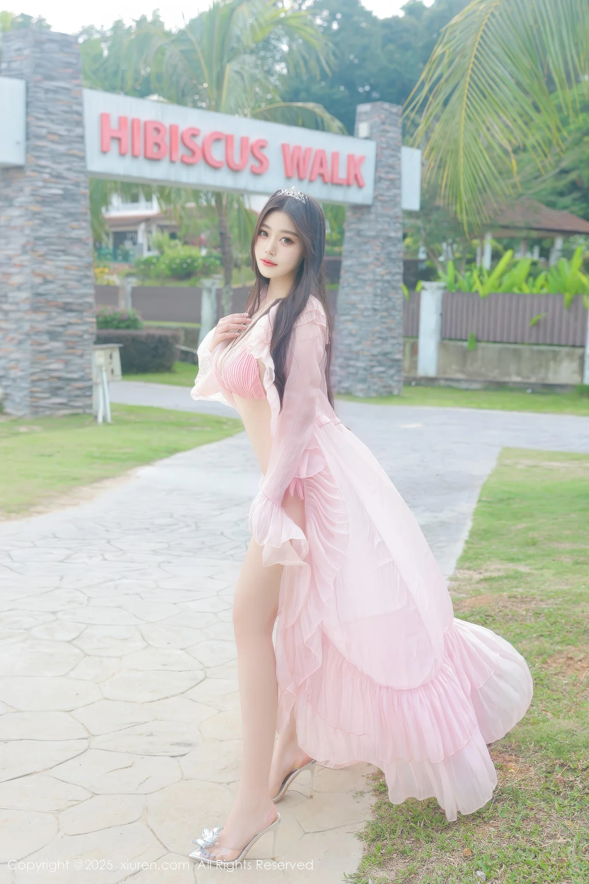 XiuRen 秀人 No.10160 蛋蛋宝 粉色连衣裙... - 2