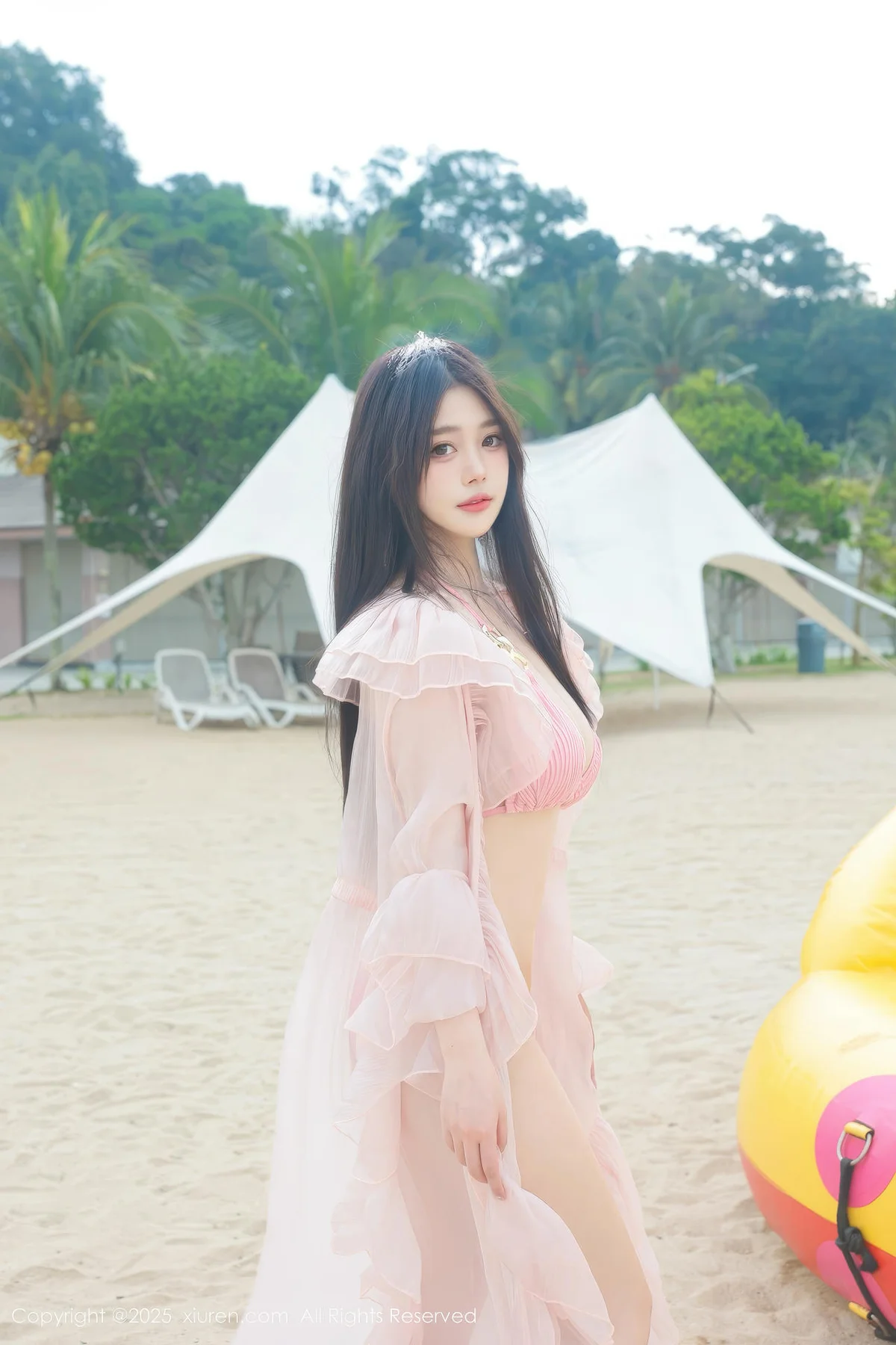 XiuRen 秀人 No.10160 蛋蛋宝 粉色连衣裙... - 4