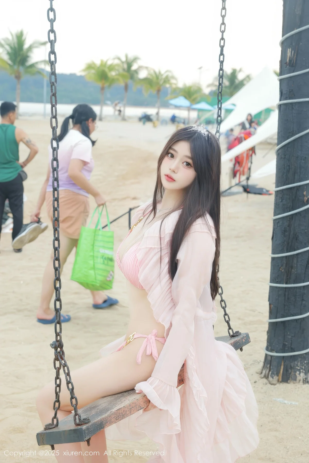 XiuRen 秀人 No.10160 蛋蛋宝 粉色连衣裙... - 6