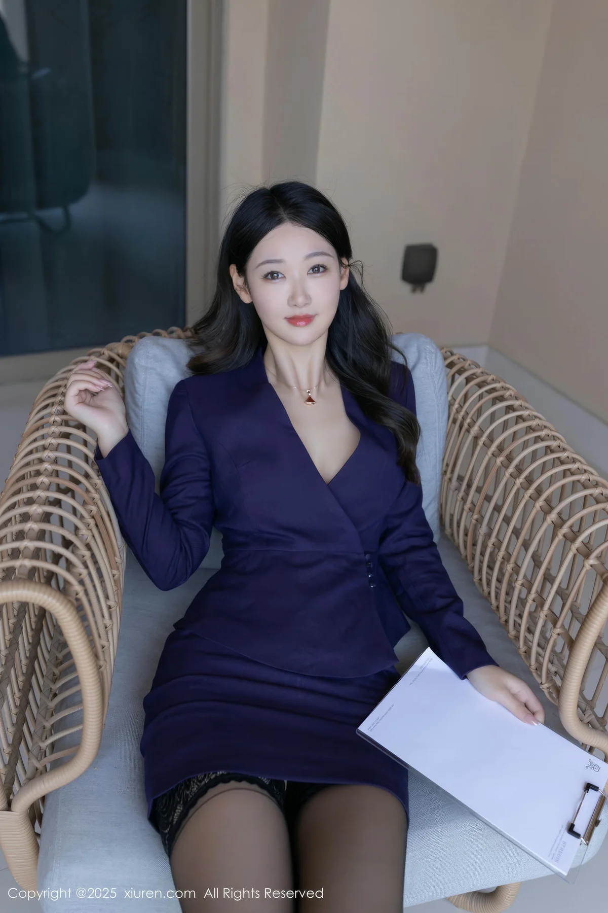 XiuRen 秀人 No.10178 唐安琪 深蓝色0L - 5