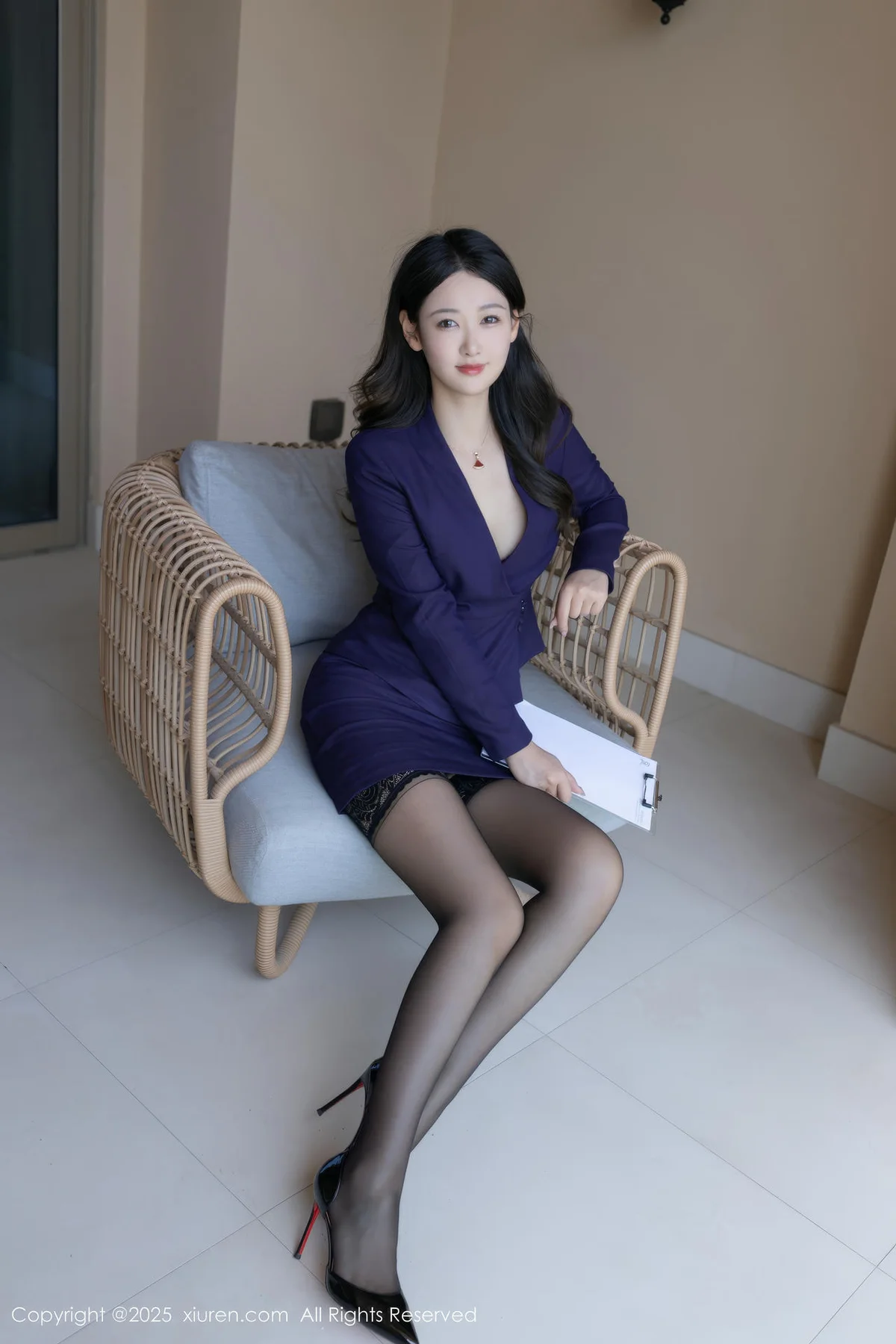 XiuRen 秀人 No.10178 唐安琪 深蓝色0L - 6