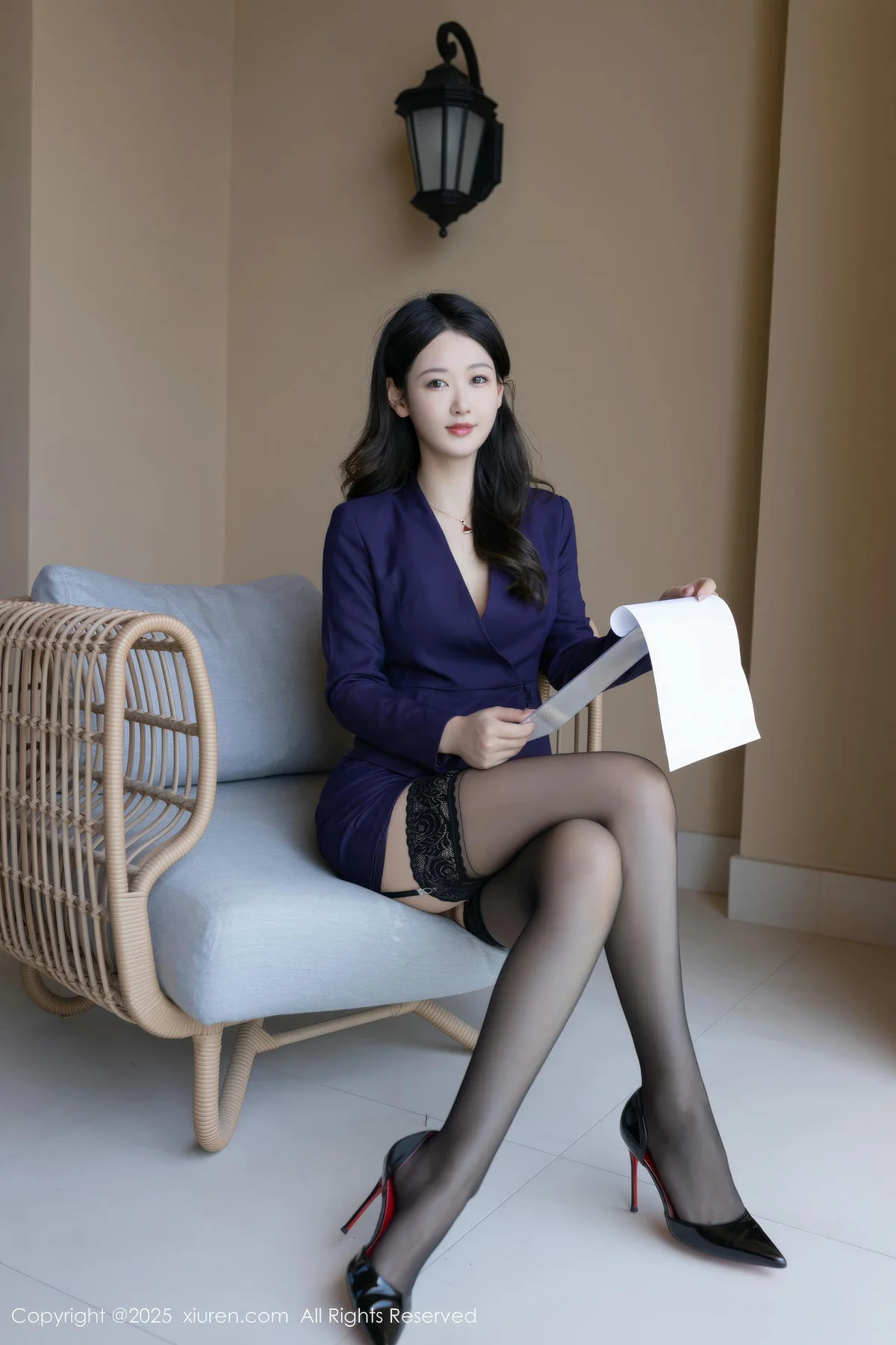 XiuRen 秀人 No.10178 唐安琪 深蓝色0L - 8