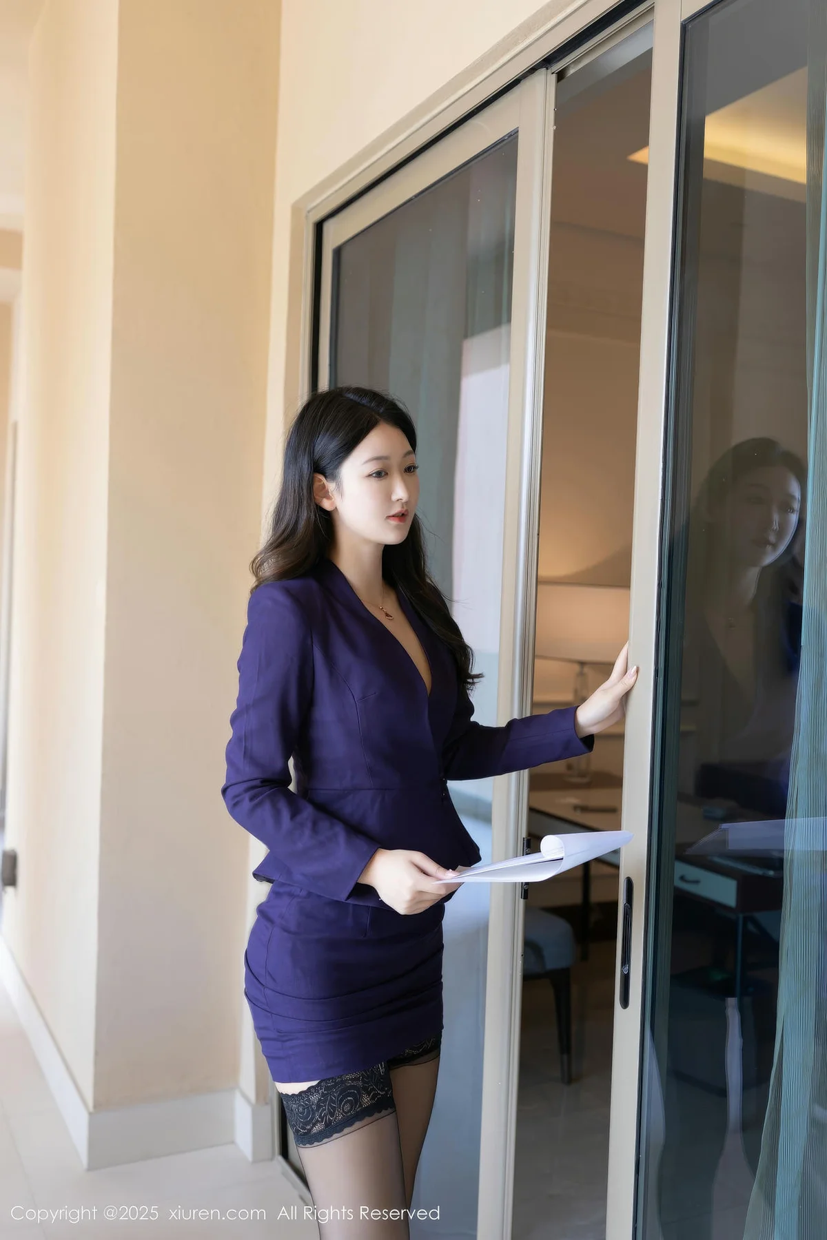 XiuRen 秀人 No.10178 唐安琪 深蓝色0L - 9