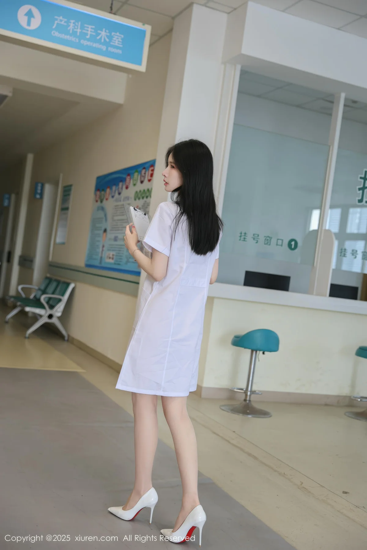 XiuRen 秀人 No.10190 布丁wow 白色护士制服 - 4