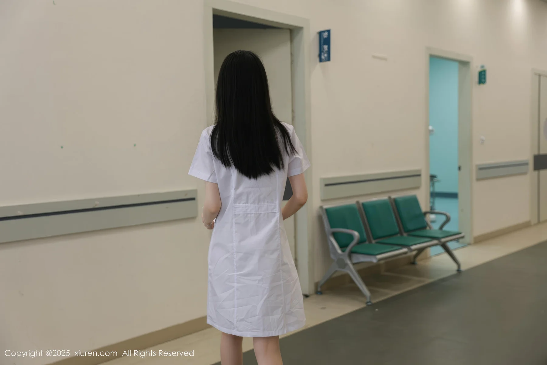 XiuRen 秀人 No.10190 布丁wow 白色护士制服 - 5