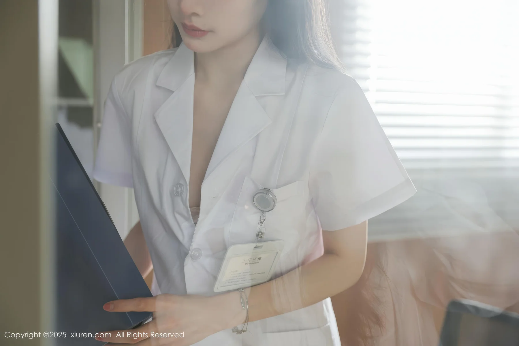 XiuRen 秀人 No.10190 布丁wow 白色护士制服 - 9