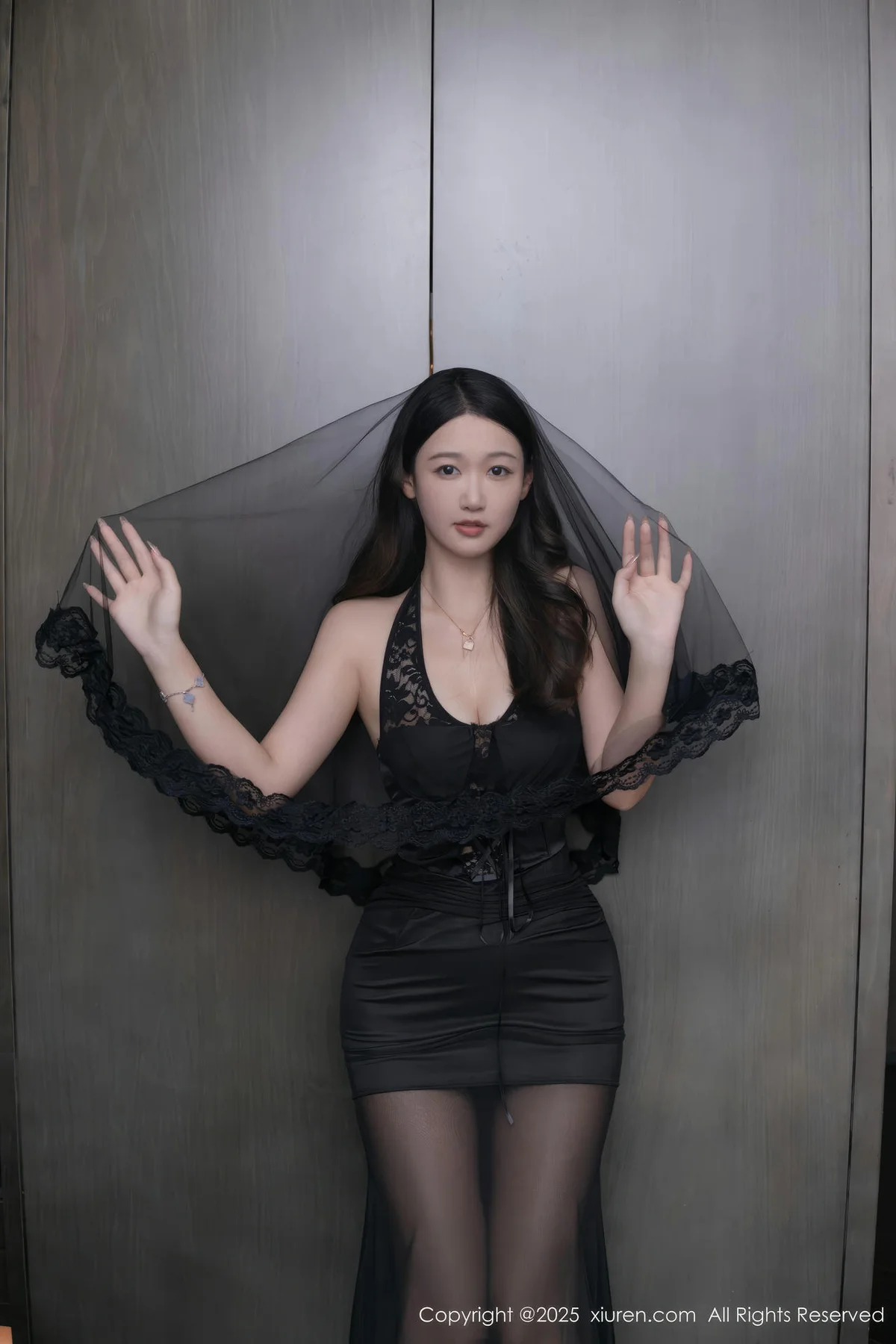 XiuRen 秀人 No.10208 唐安琪 黑色婚纱搭配性感 - 4