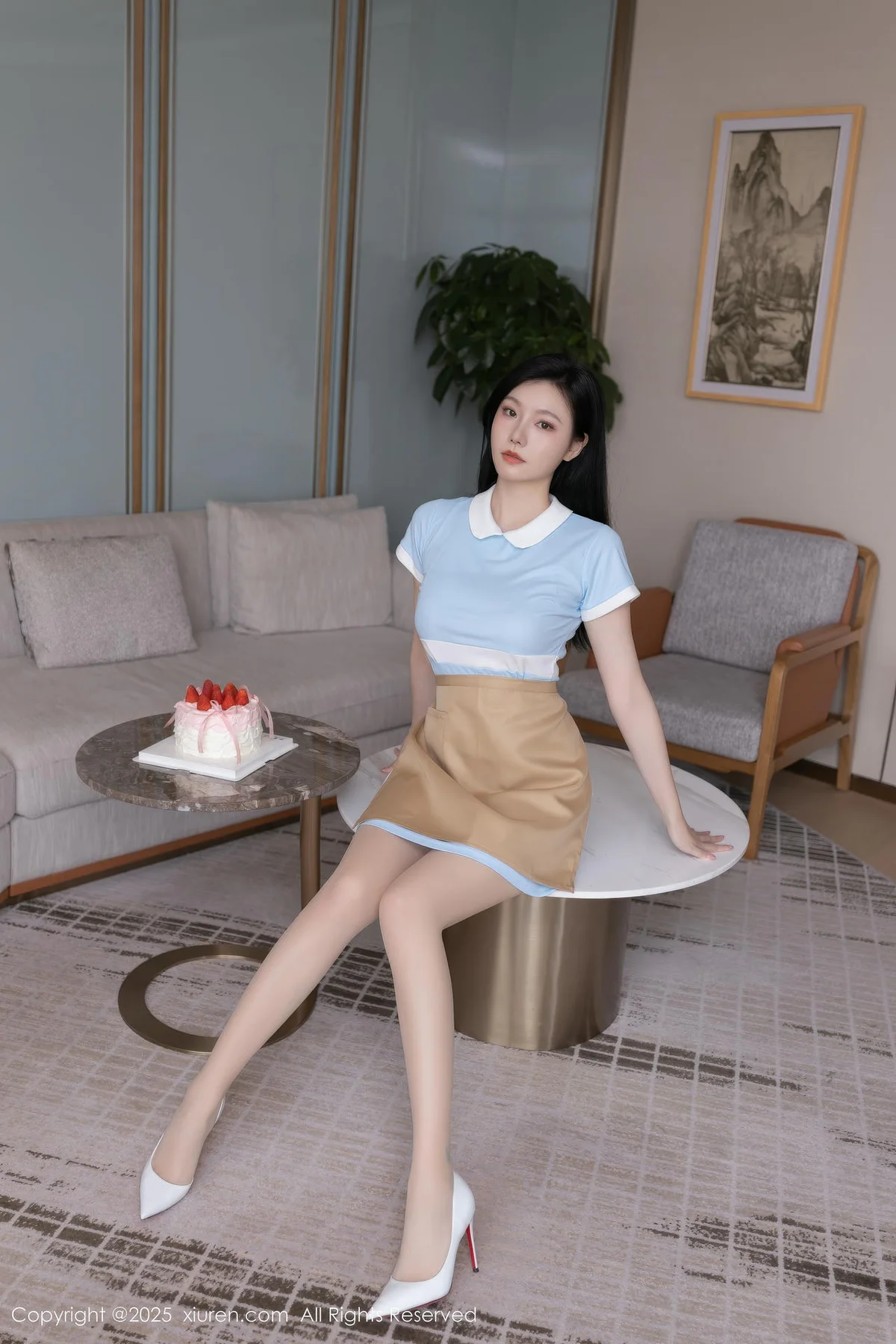 XiuRen 秀人 No.10214 安然anran 诱人肉色丝袜 - 6