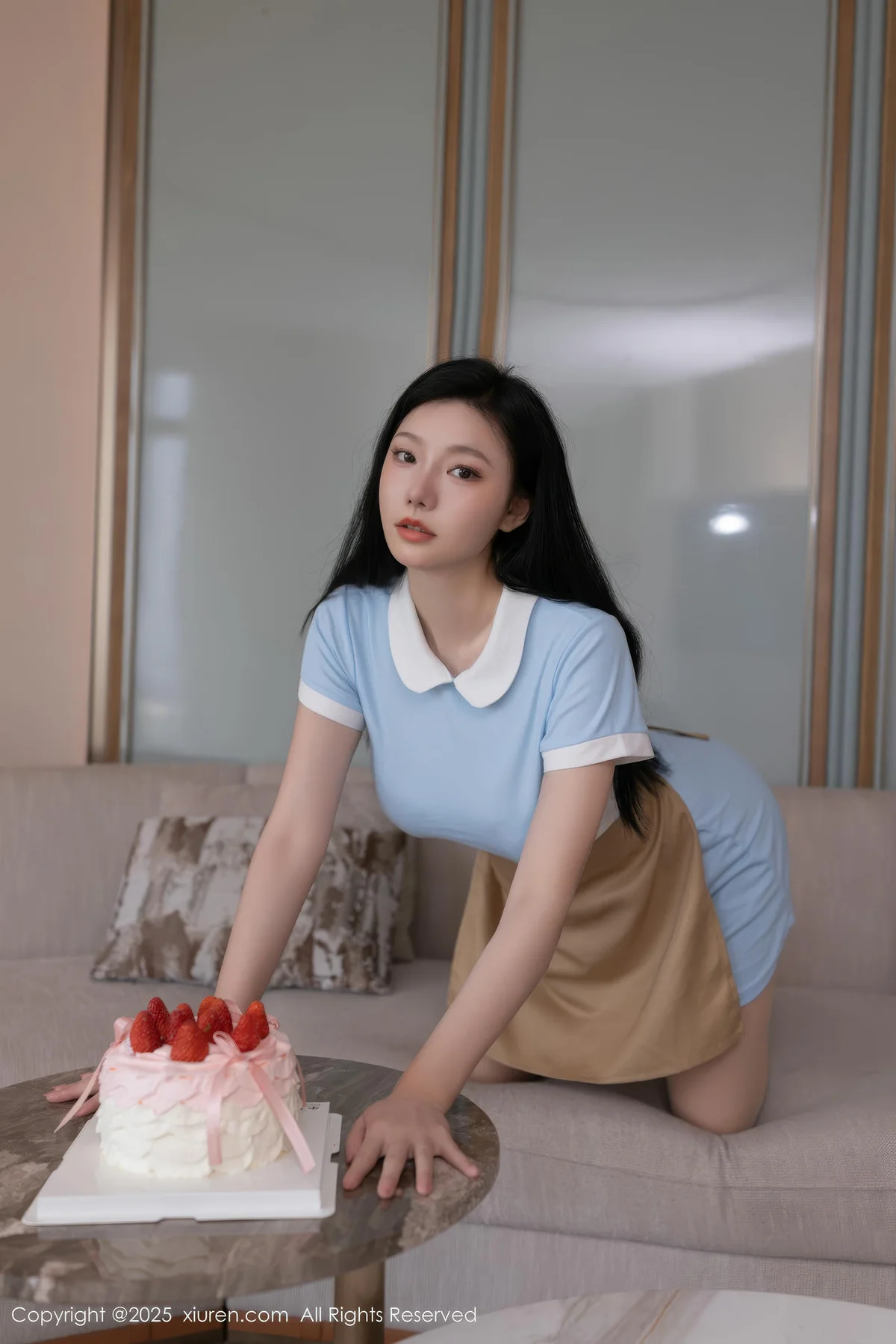 XiuRen 秀人 No.10214 安然anran 诱人肉色丝袜 - 1