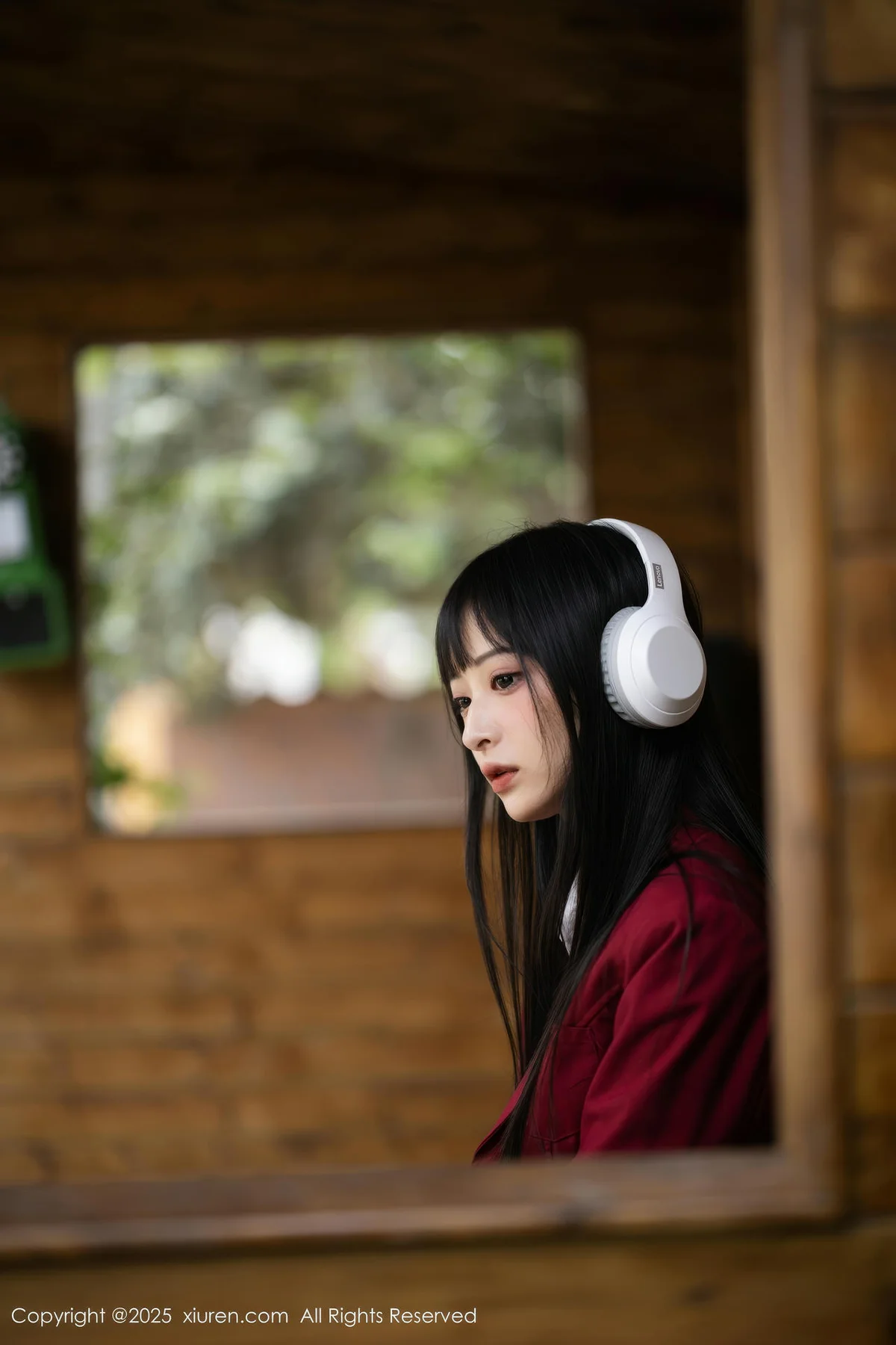 XiuRen 秀人 No.10215 茂木希子 新人红色裙子肉色丝袜 - 7