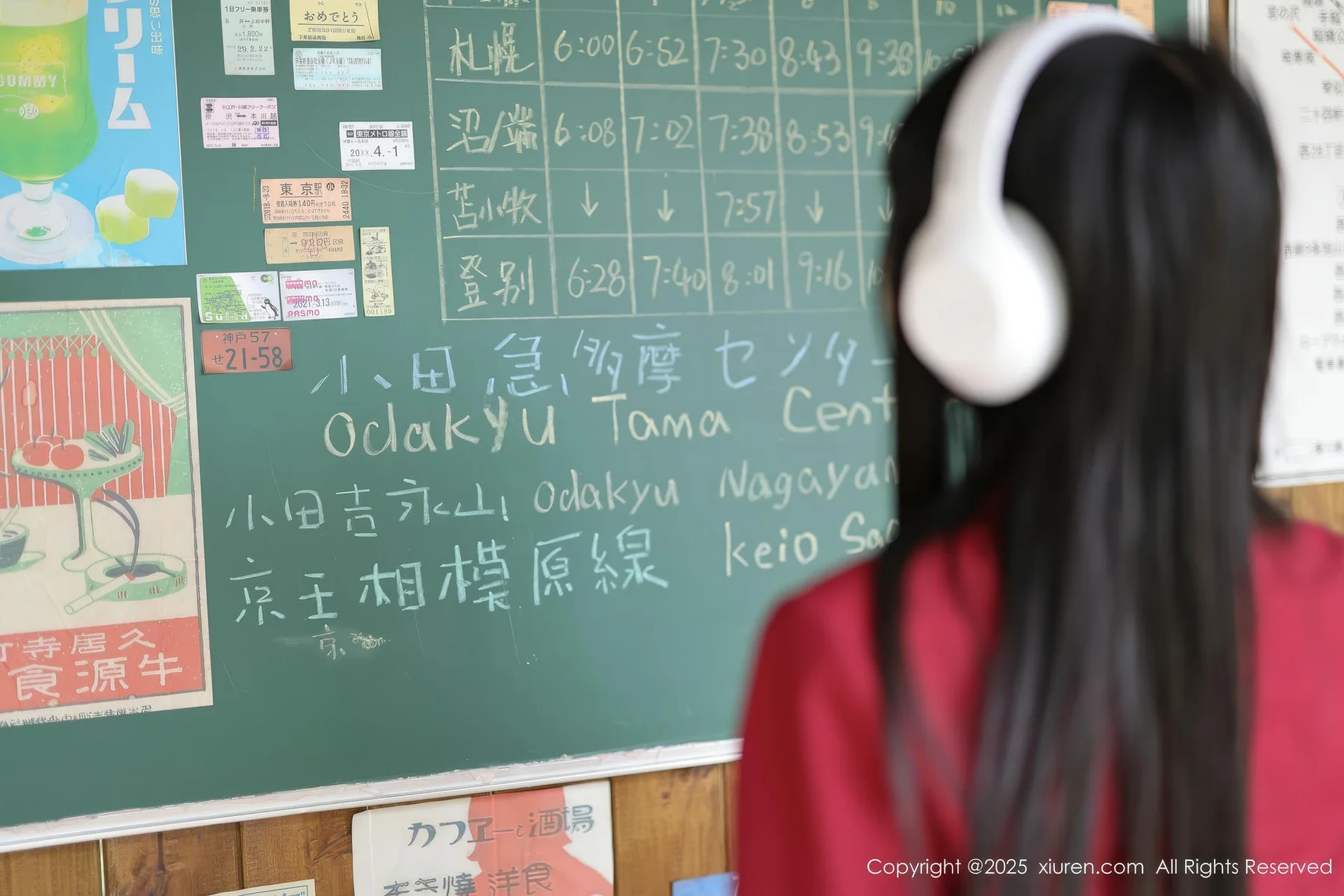 XiuRen 秀人 No.10215 茂木希子 新人红色裙子肉色丝袜 - 3