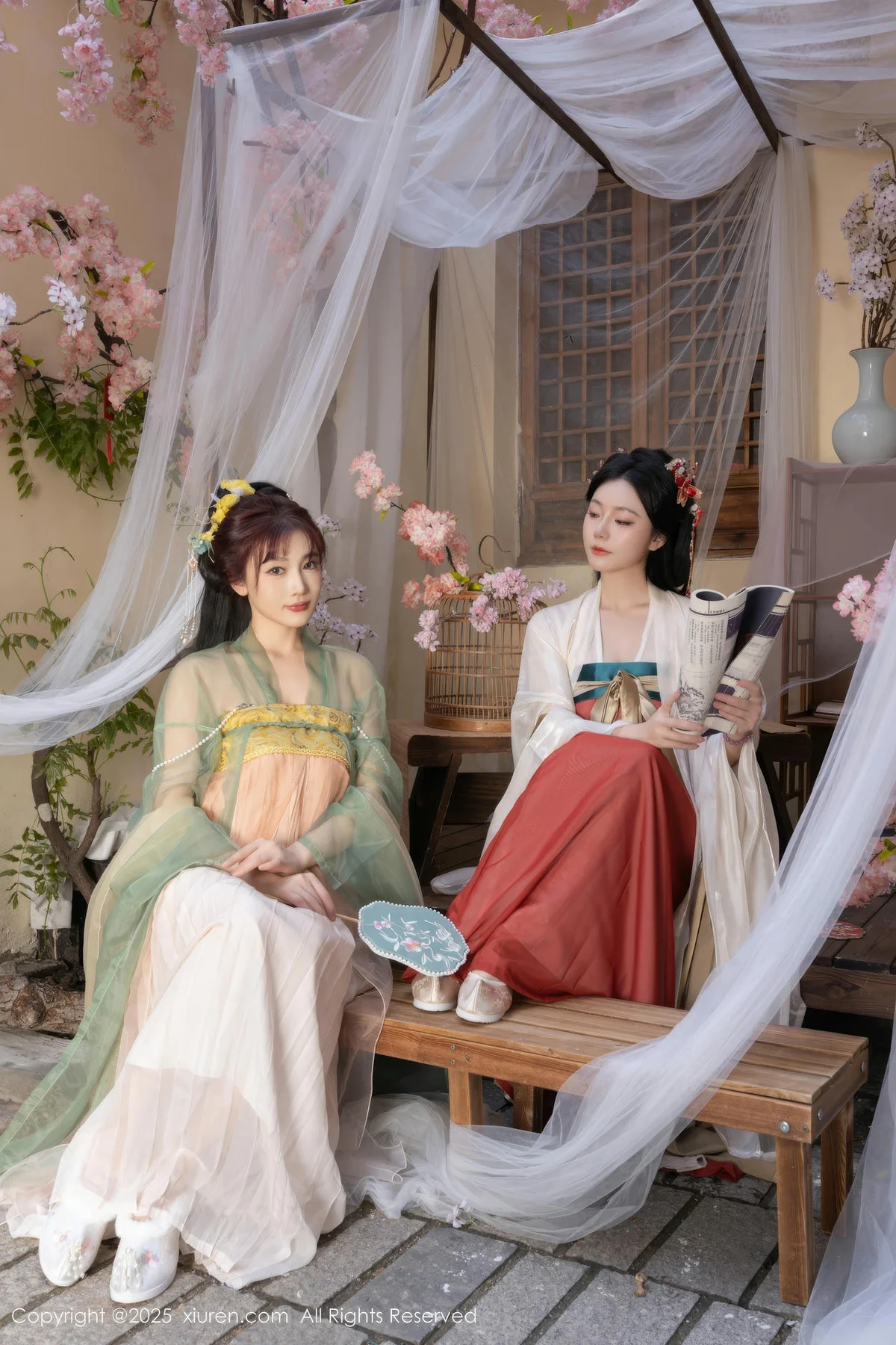 XiuRen 秀人 No.10223 陆萱萱和安然anran 激情互动性感古装 - 6