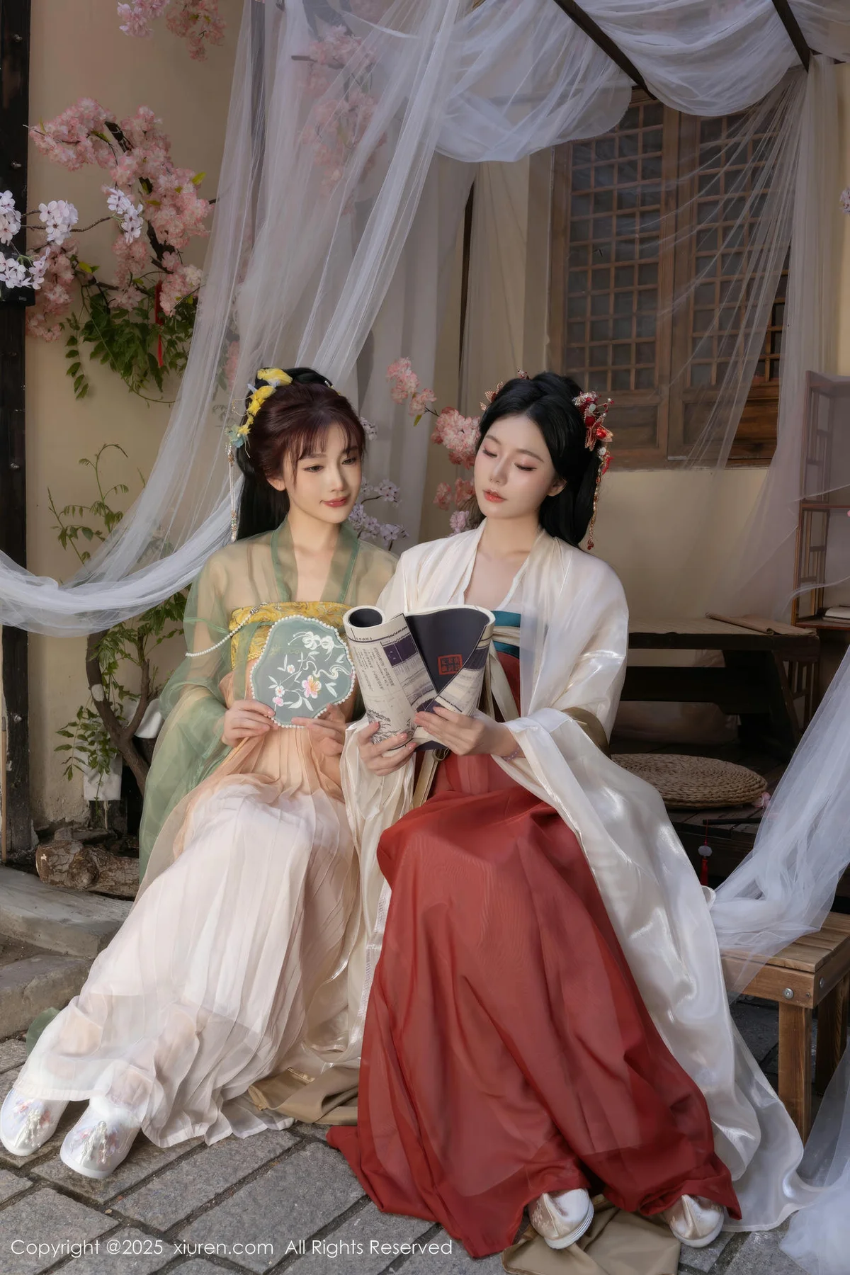 XiuRen 秀人 No.10223 陆萱萱和安然anran 激情互动性感古装 - 7