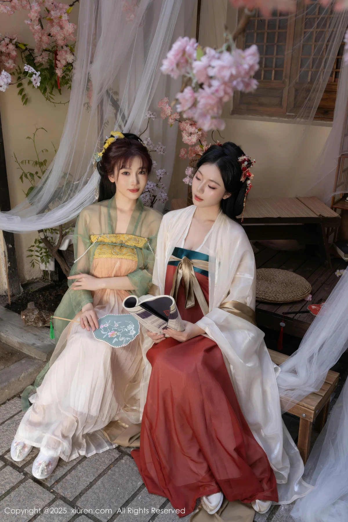 XiuRen 秀人 No.10223 陆萱萱和安然anran 激情互动性感古装 - 8