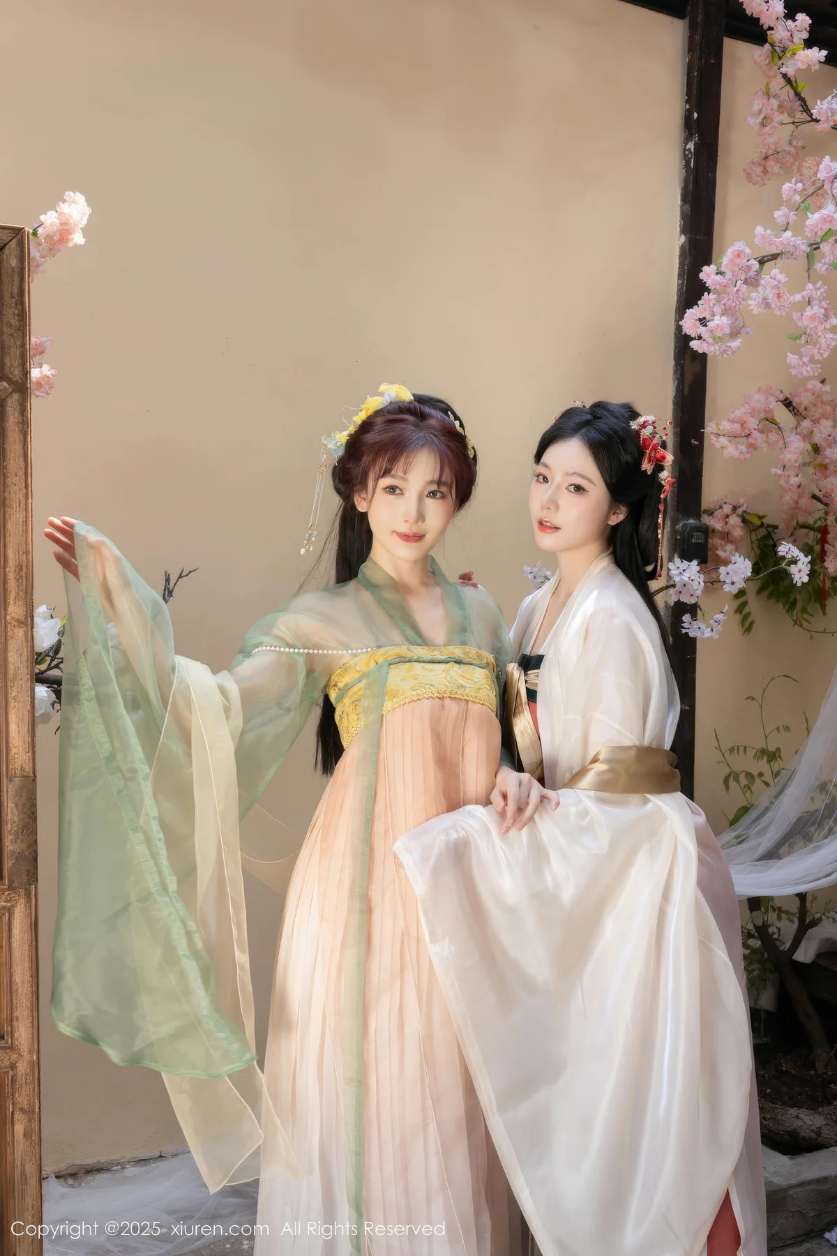 XiuRen 秀人 No.10223 陆萱萱和安然anran 激情互动性感古装 - 5