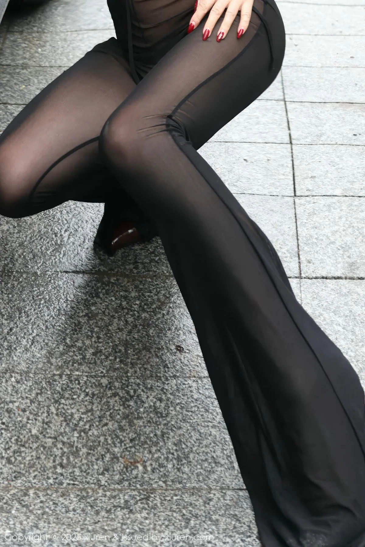 XiuRen 秀人 No.10229 小薯条nienie 粉色吊带长裙 - 8