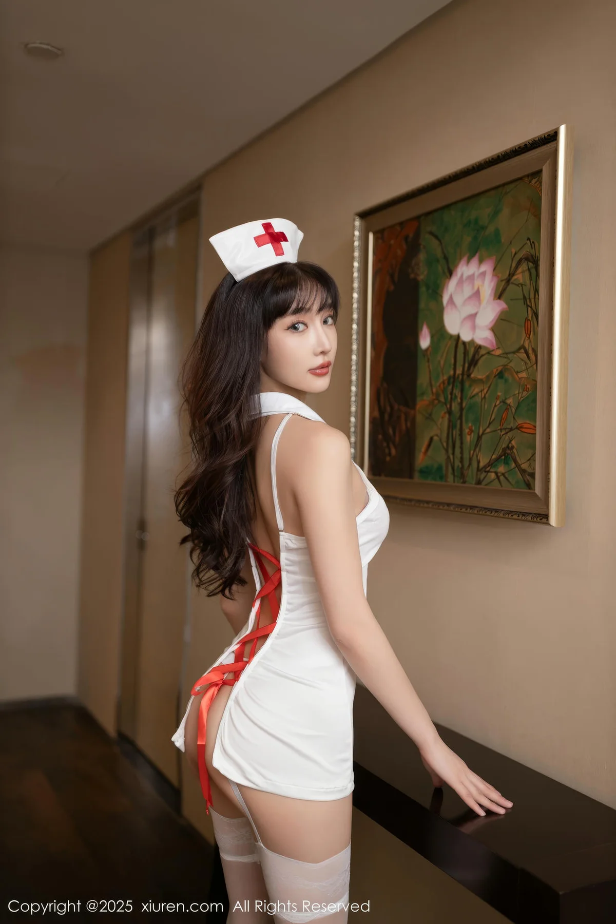 XiuRen 秀人 No.10252 陆萱萱 白色情趣护士服 - 6