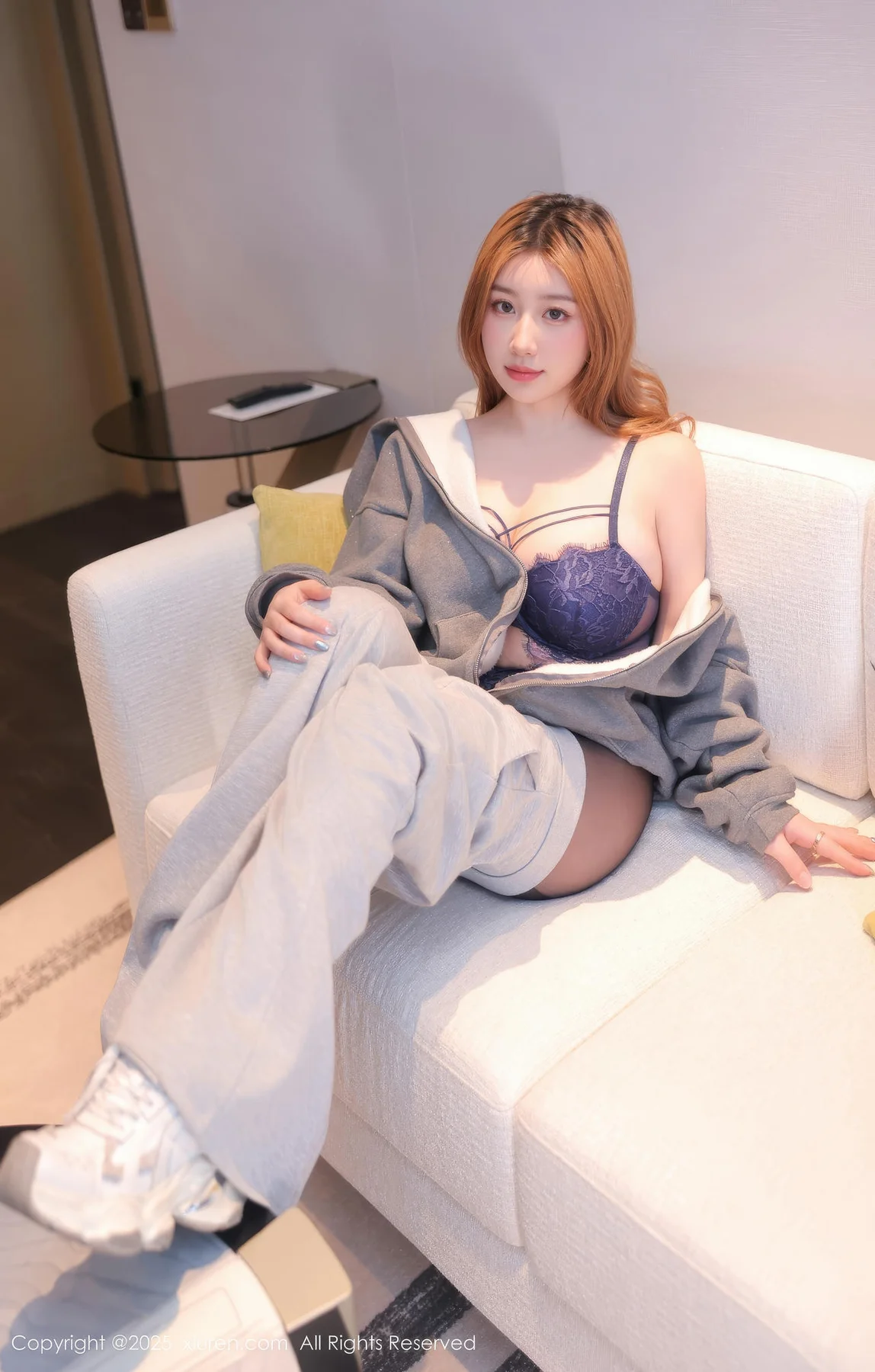 XiuRen 秀人 No.10253 M麦当劳 灰色卫衣魅惑黑丝 - 8