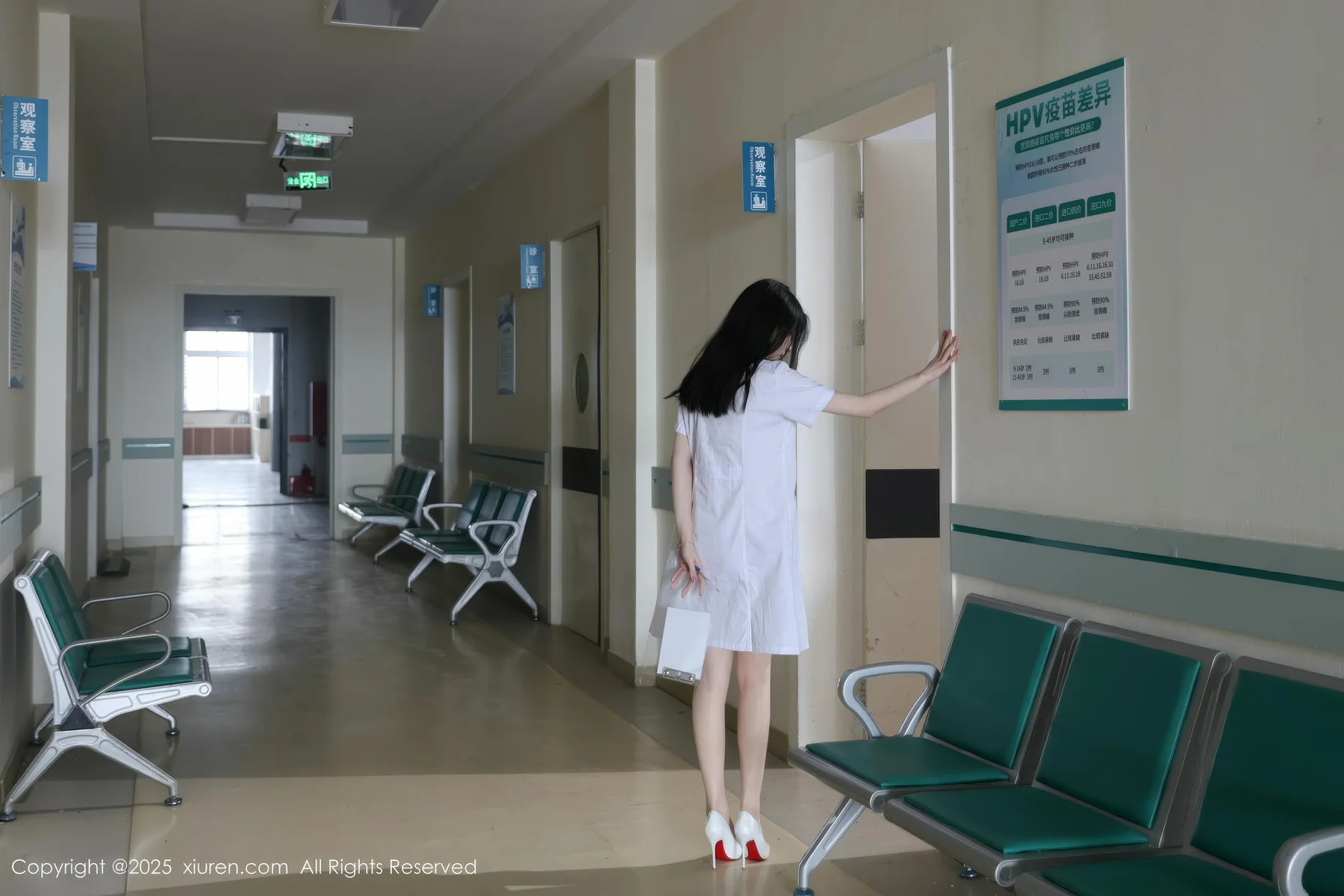 XiuRen 秀人 No.10256 布丁wow 白色护士制服诱惑 - 2