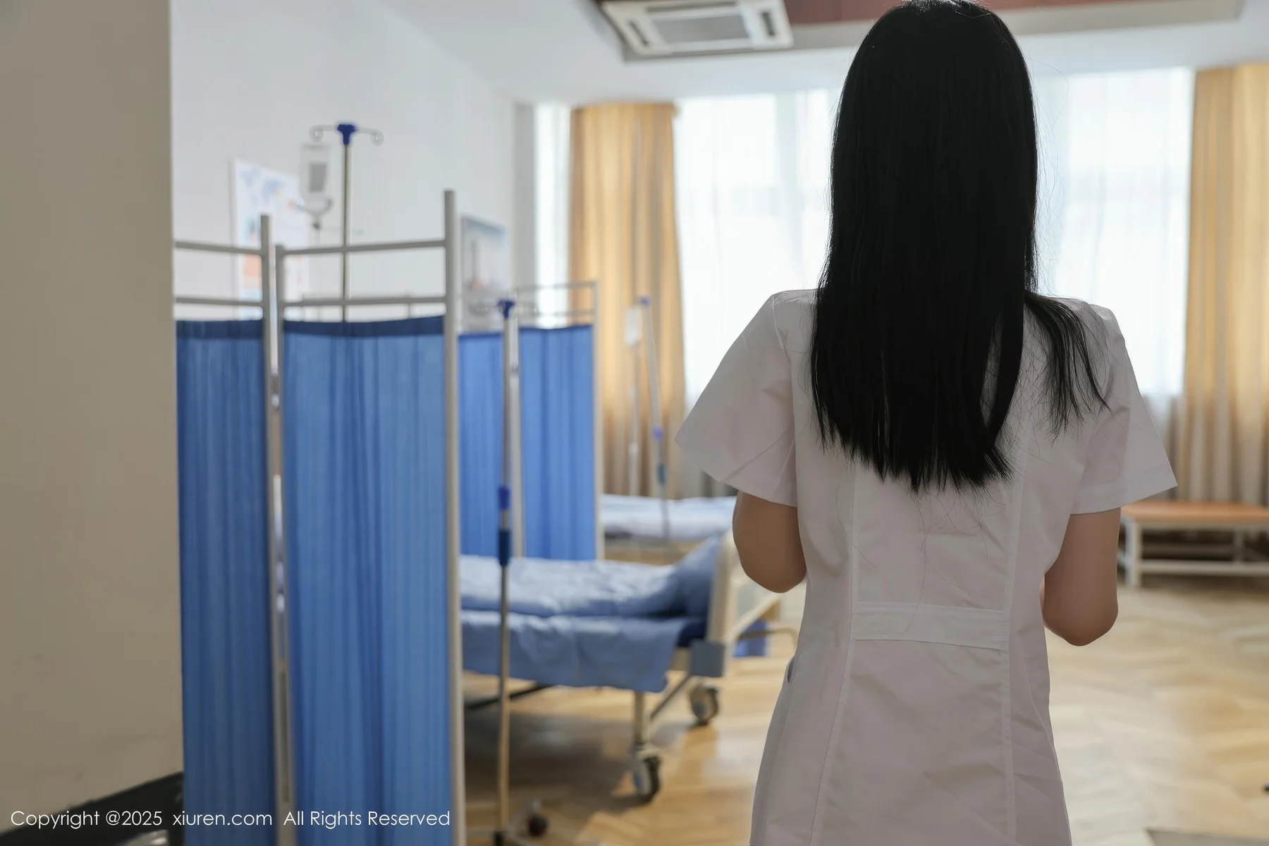 XiuRen 秀人 No.10256 布丁wow 白色护士制服诱惑 - 5