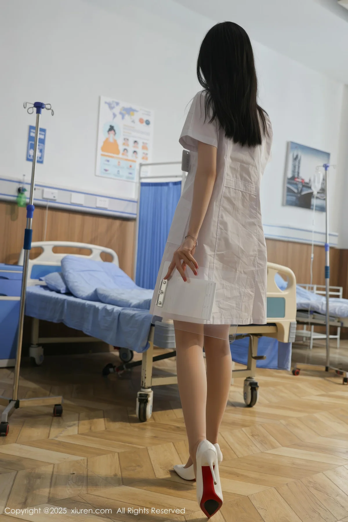 XiuRen 秀人 No.10256 布丁wow 白色护士制服诱惑 - 6