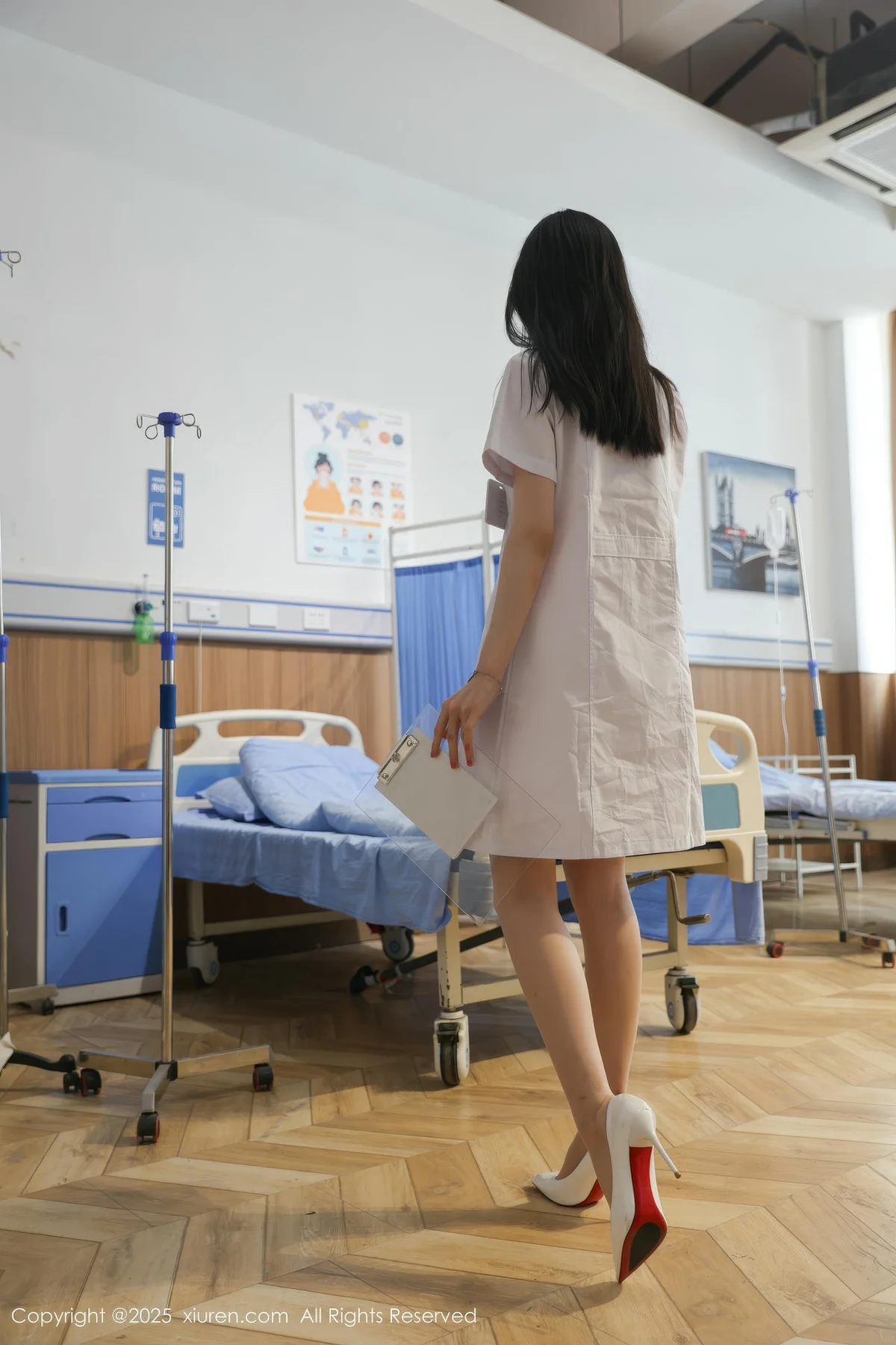 XiuRen 秀人 No.10256 布丁wow 白色护士制服诱惑 - 7