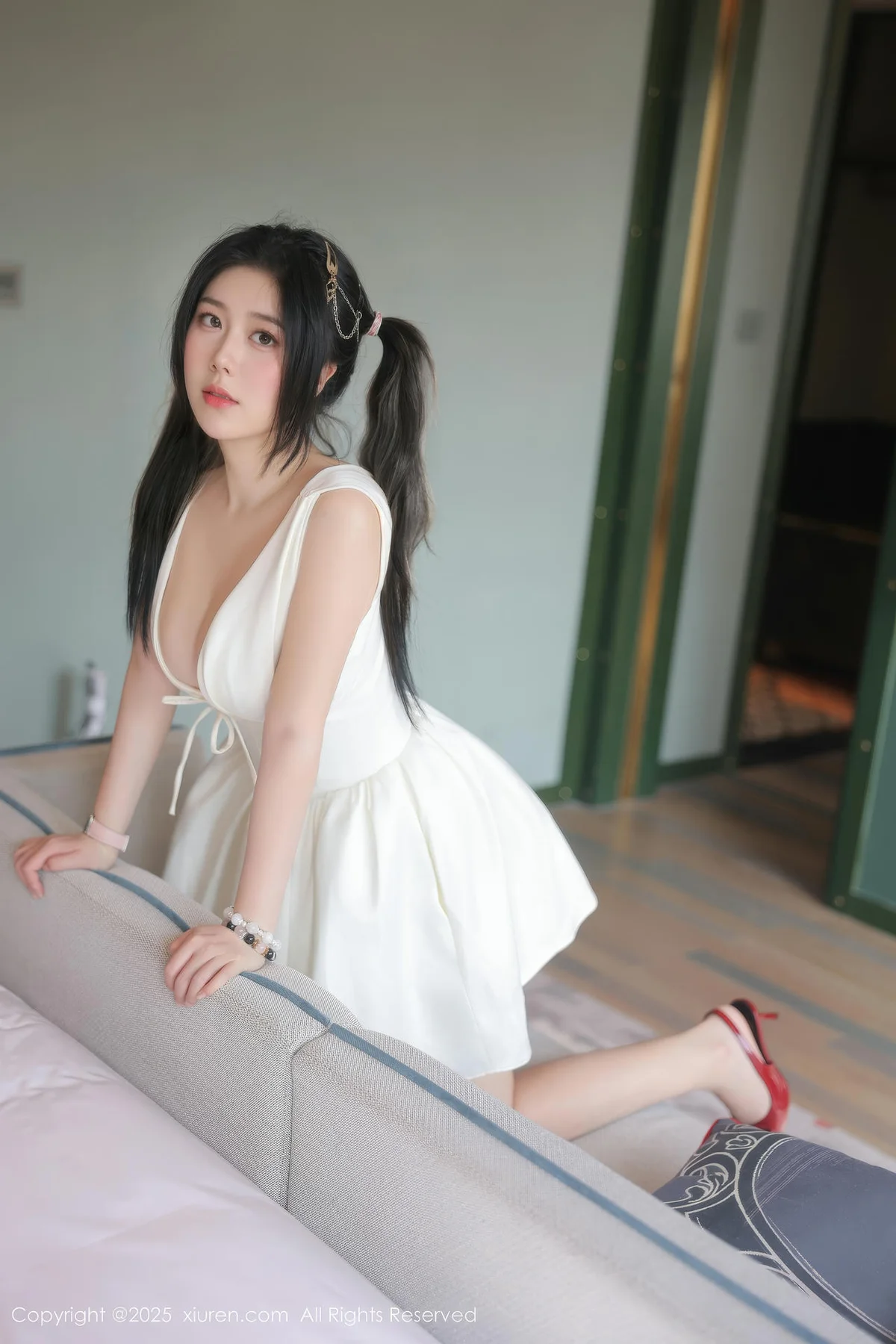 XiuRen 秀人 No.10262 诺诺Hsu 粉色情趣内衣 - 7