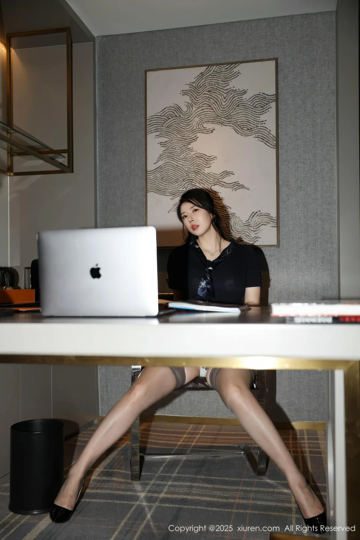 XiuRen 秀人 No.10266 白茹雪abby 黑色OL服饰 - 9