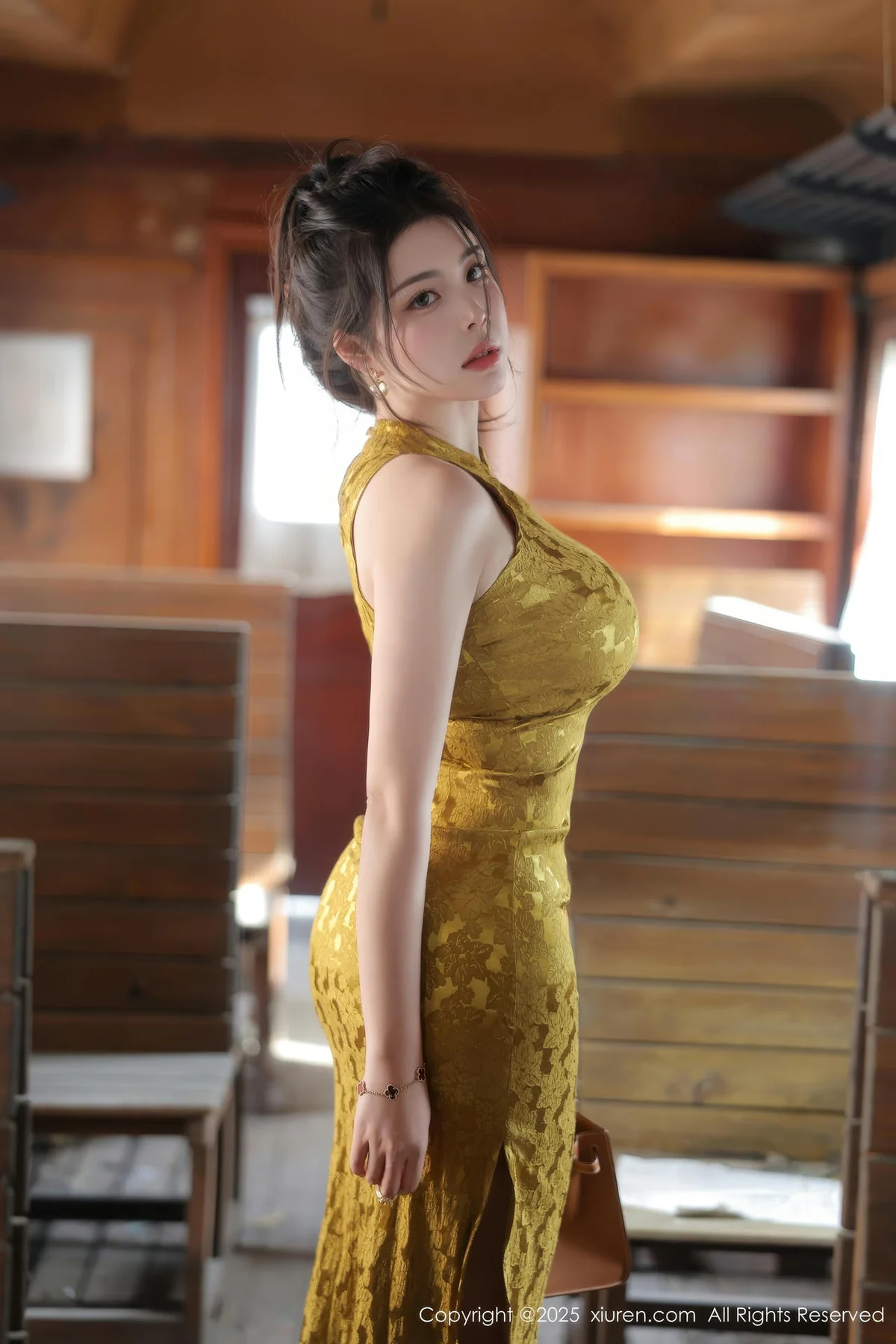 XiuRen 秀人 No.10269 金允珍呐 绿色情趣内衣 - 4