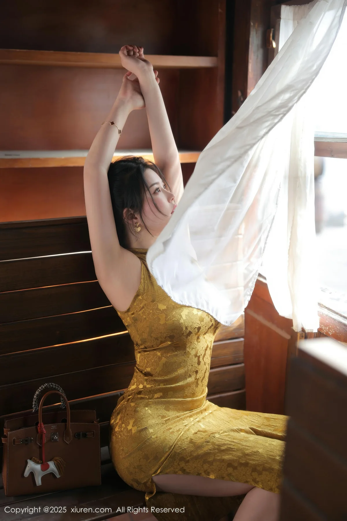 XiuRen 秀人 No.10269 金允珍呐 绿色情趣内衣 - 9