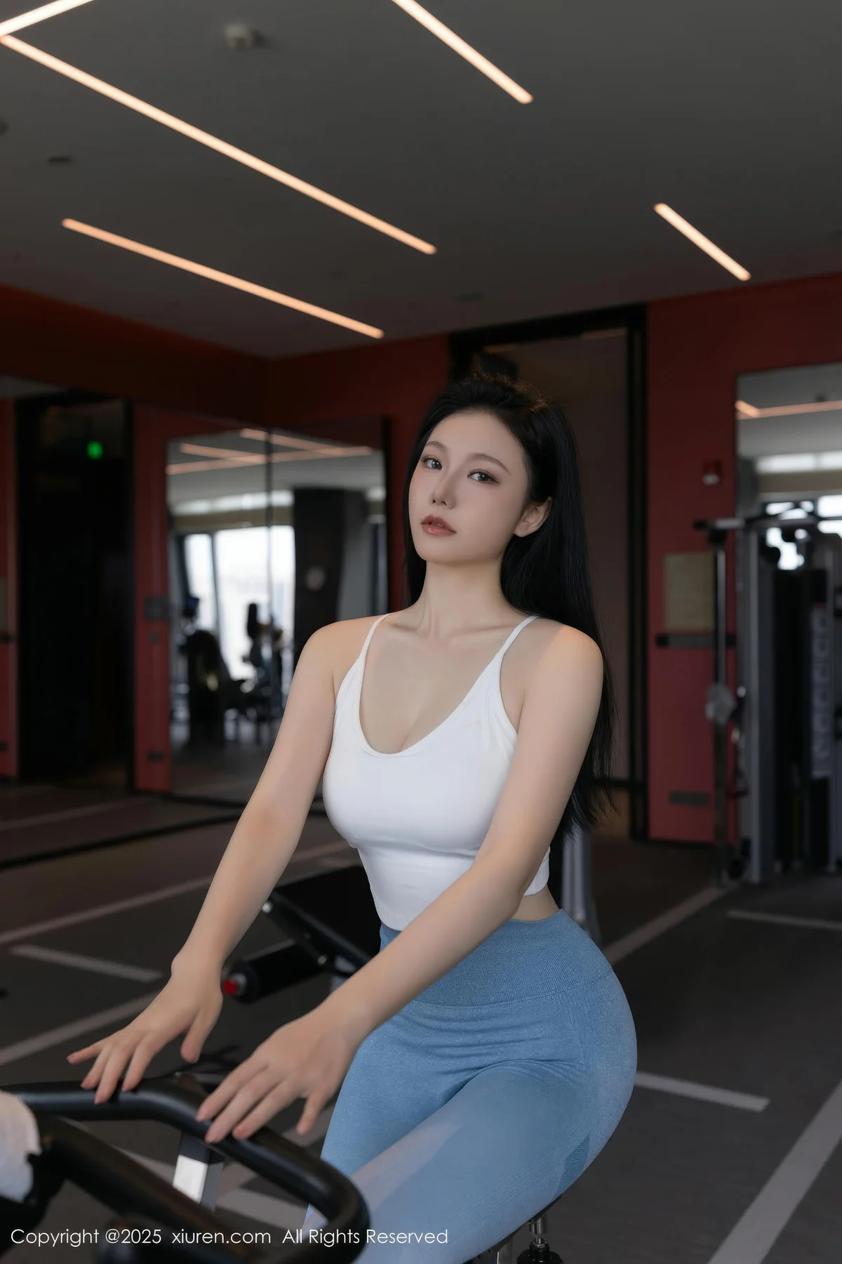 XiuRen 秀人 No.10272 安然anran 蓝白色运动服 - 10