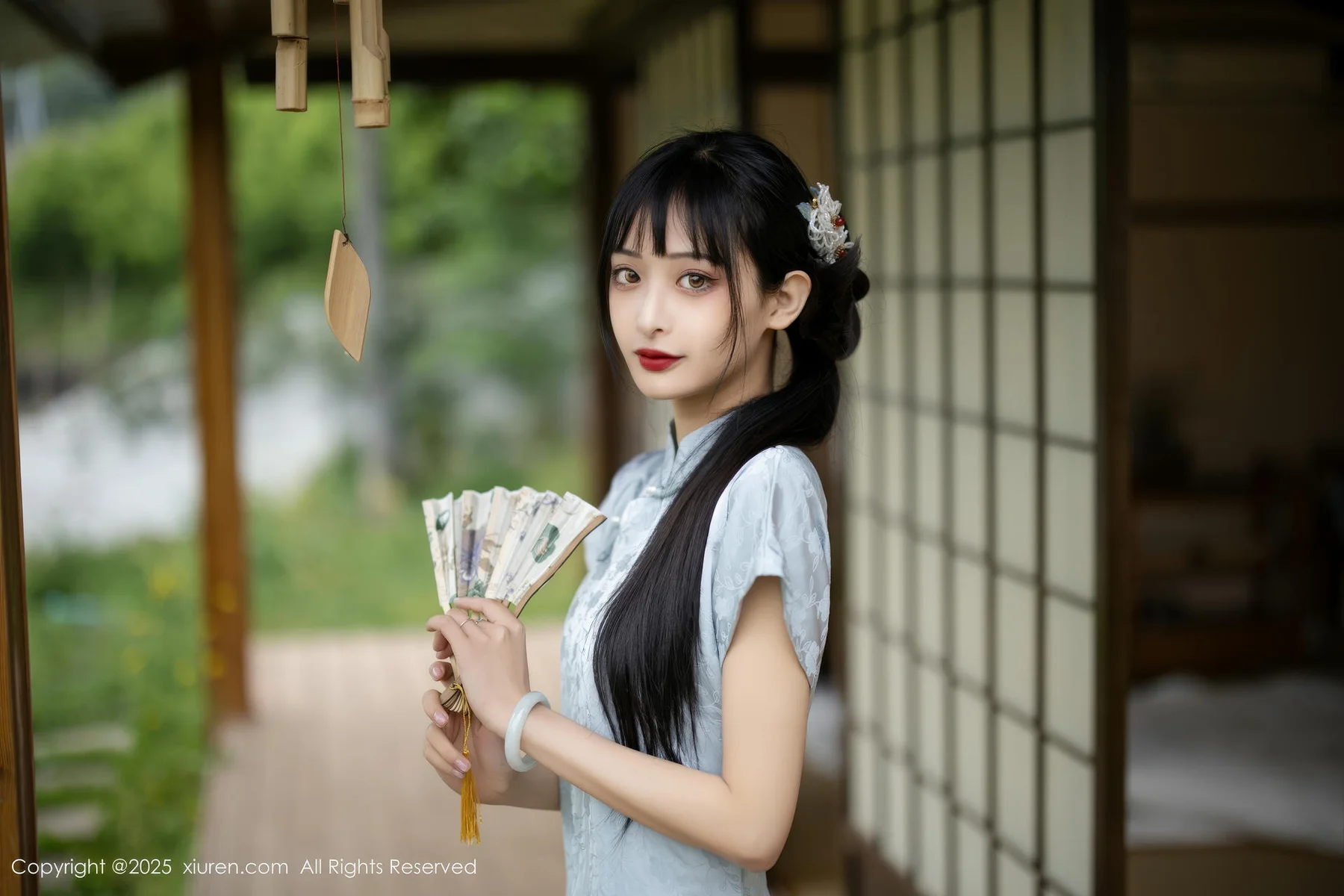 XiuRen 秀人 No.10278 茂木希子 日式旗袍肉色丝袜 - 6