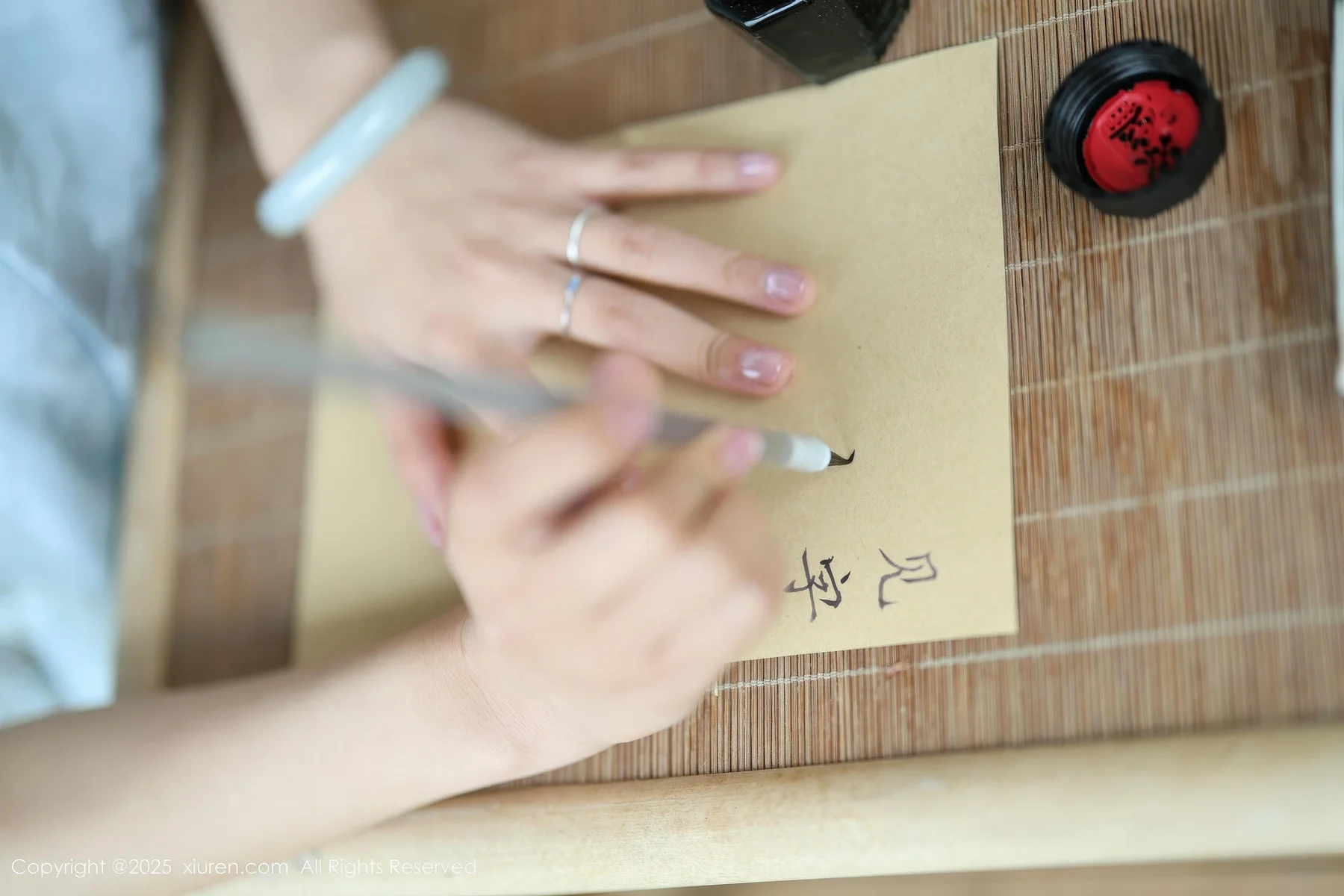 XiuRen 秀人 No.10278 茂木希子 日式旗袍肉色丝袜 - 10