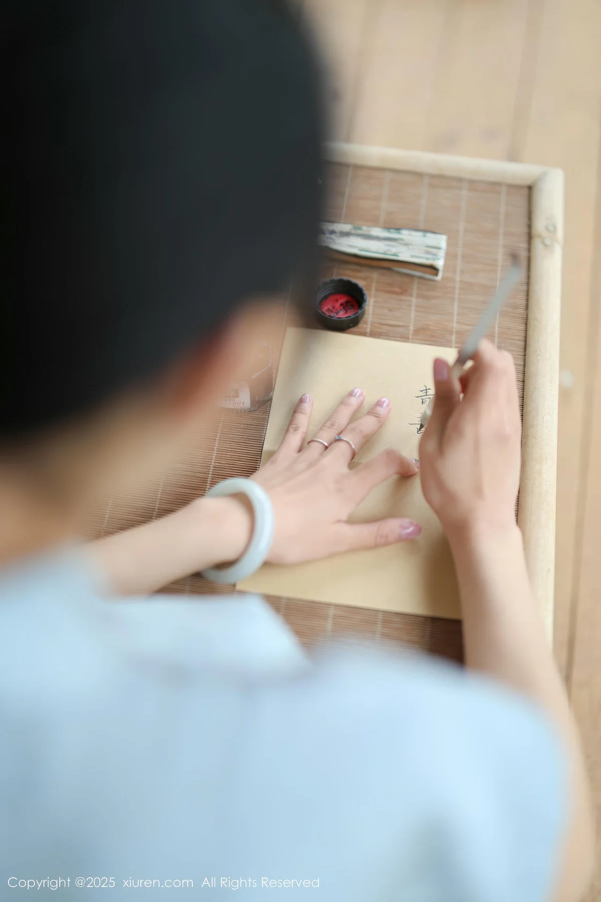 XiuRen 秀人 No.10278 茂木希子 日式旗袍肉色丝袜 - 2