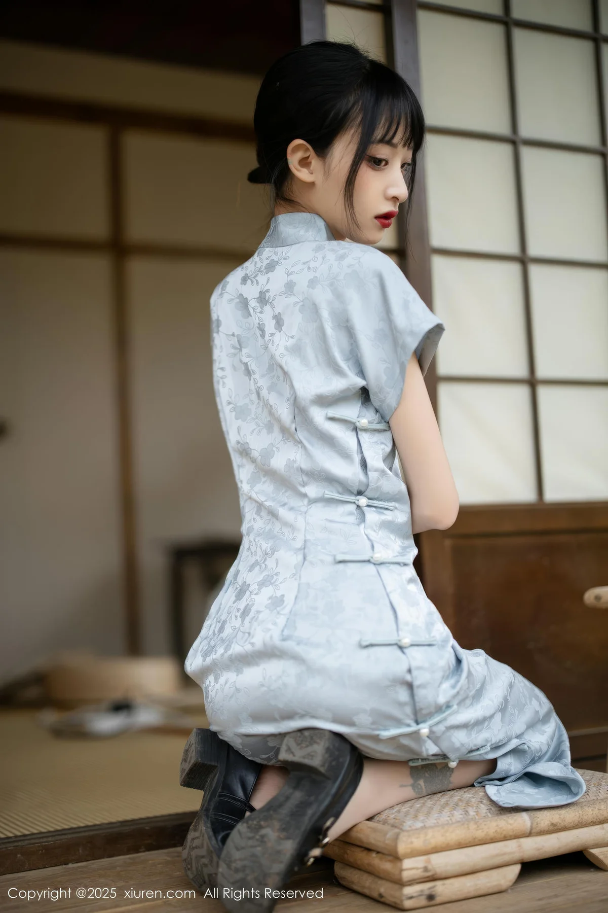 XiuRen 秀人 No.10278 茂木希子 日式旗袍肉色丝袜 - 9