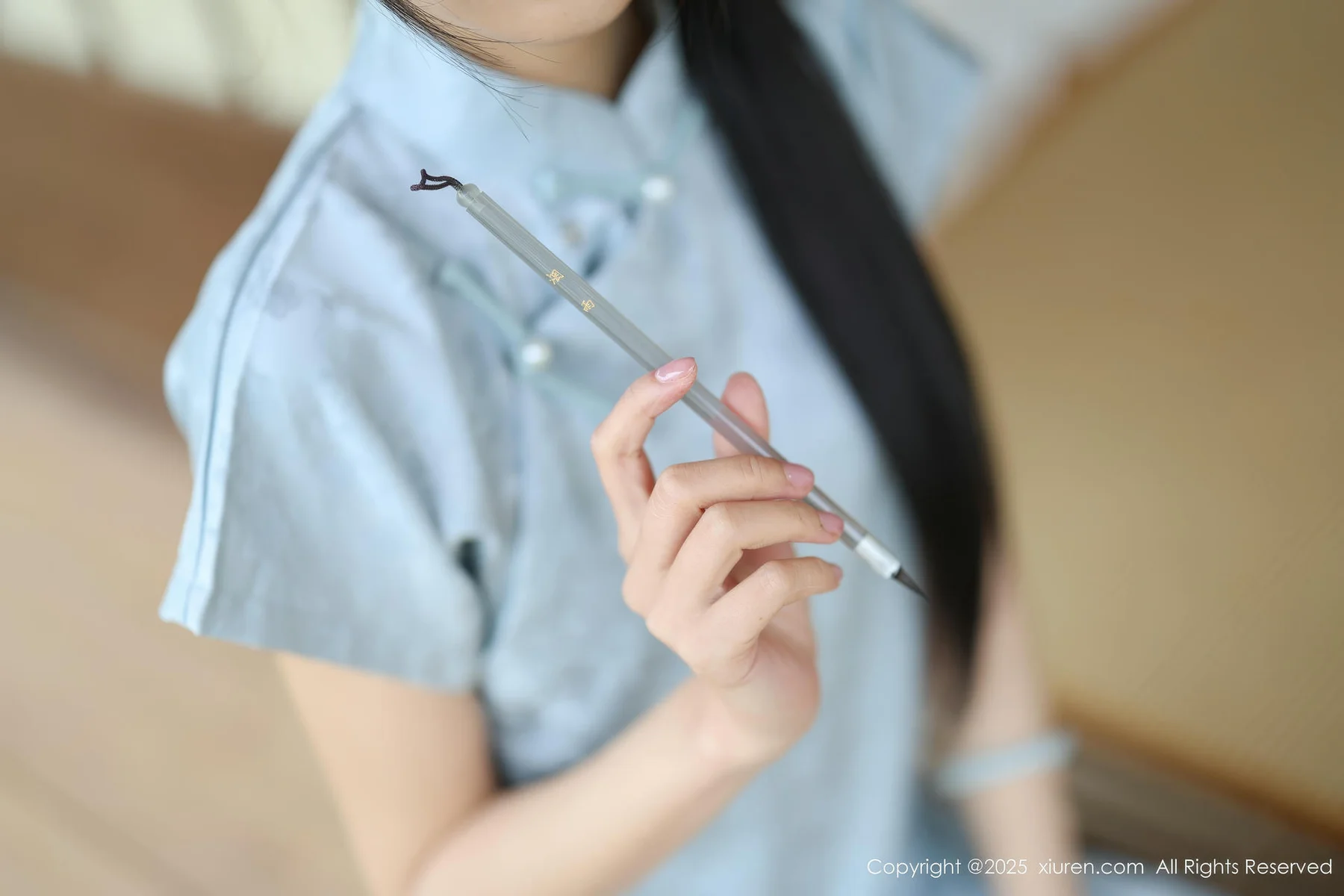 XiuRen 秀人 No.10278 茂木希子 日式旗袍肉色丝袜 - 10