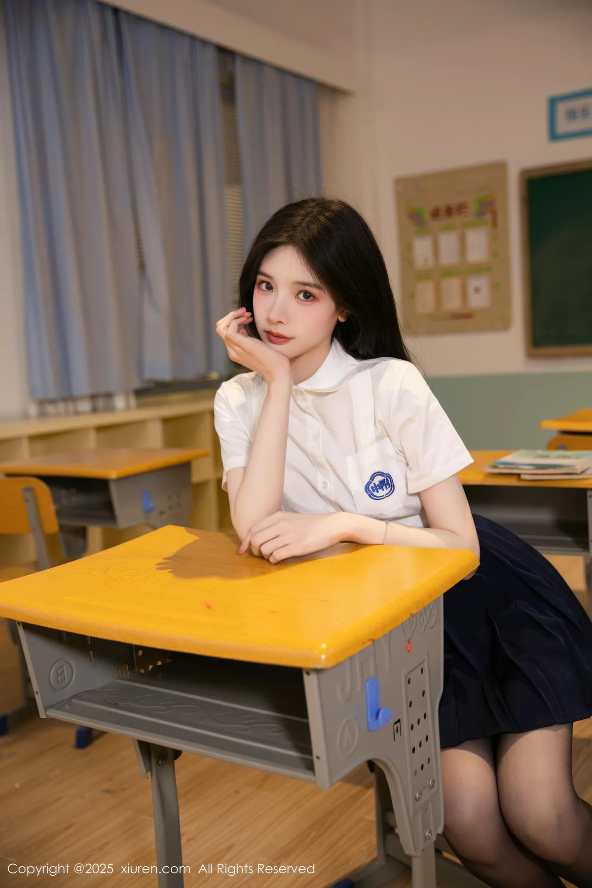 XiuRen 秀人 No.10287 布丁wow JK制服魅惑黑丝 - 8