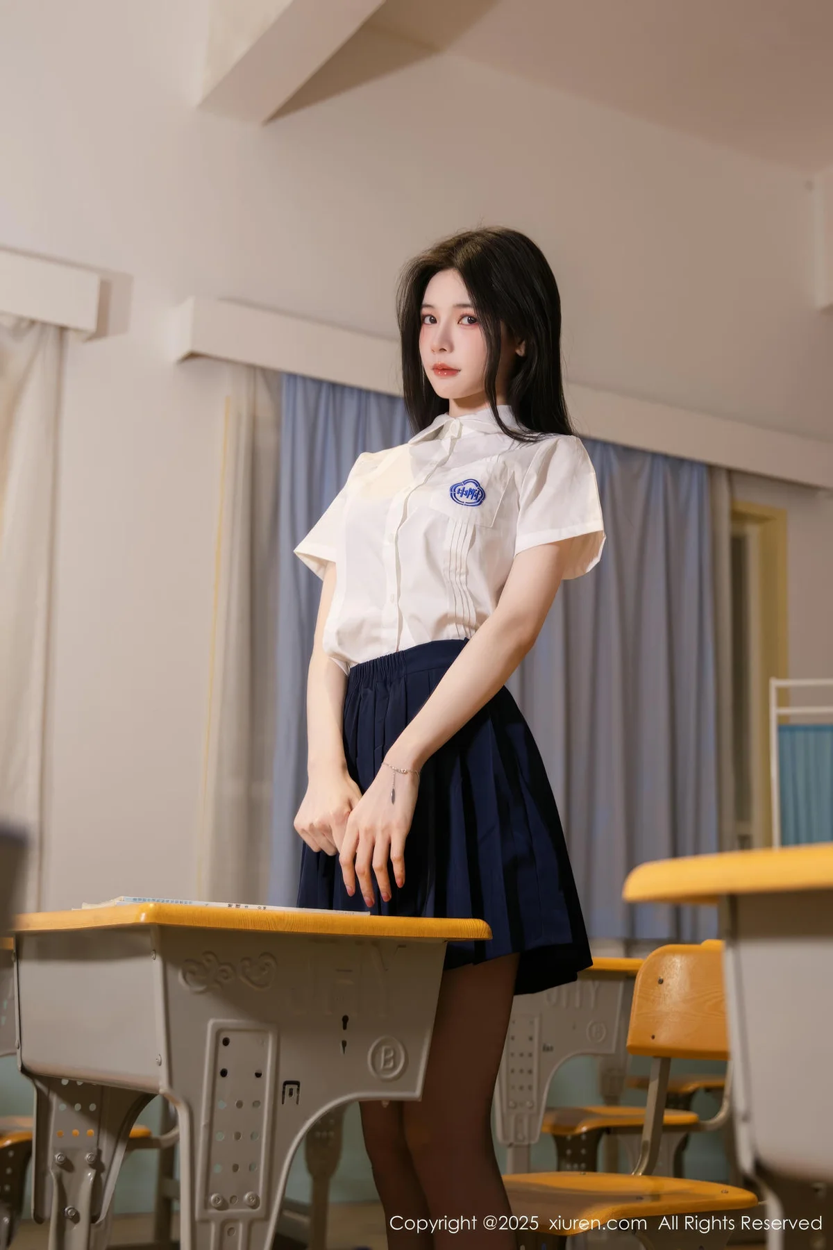 XiuRen 秀人 No.10287 布丁wow JK制服魅惑黑丝 - 3