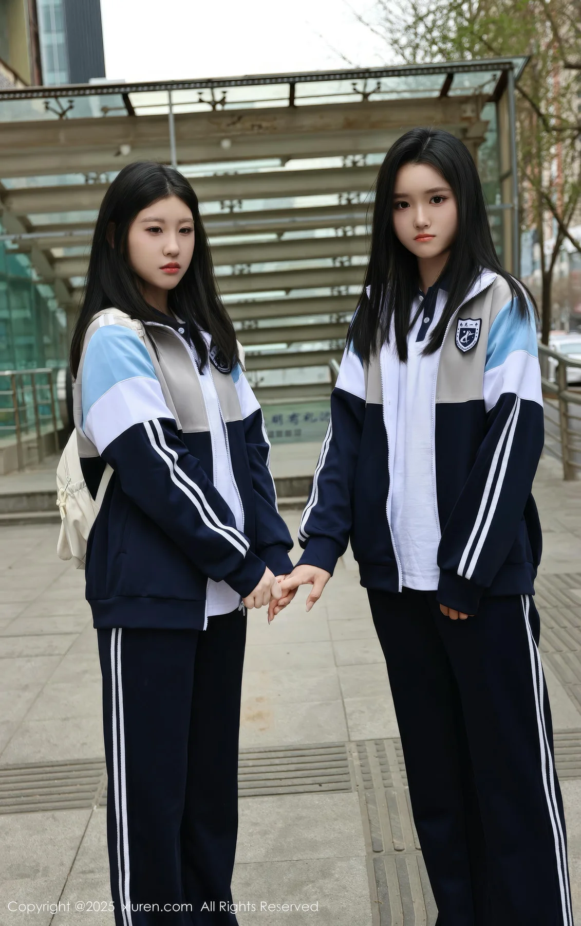 XiuRen 秀人 No.10288 小芭乐 两位蓝色校服大美女 - 7