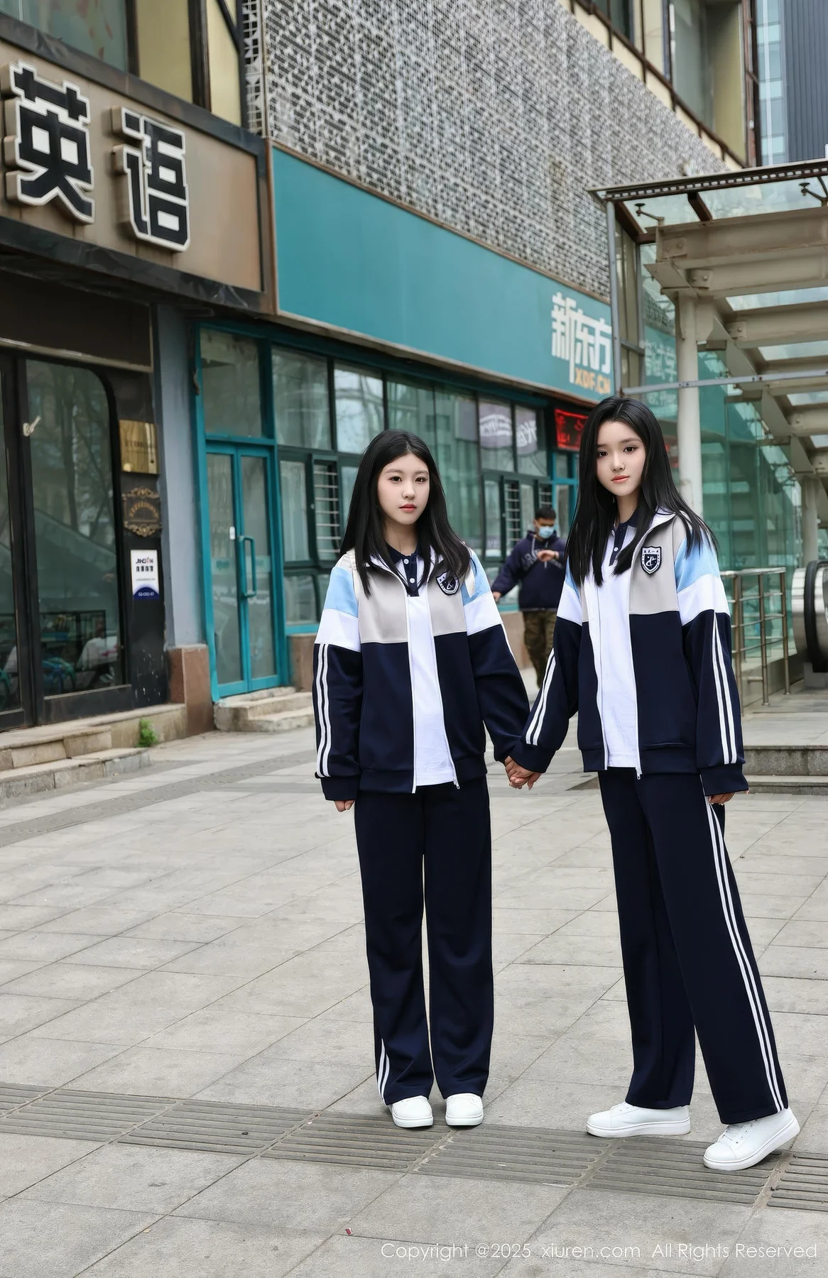 XiuRen 秀人 No.10288 小芭乐 两位蓝色校服大美女 - 8