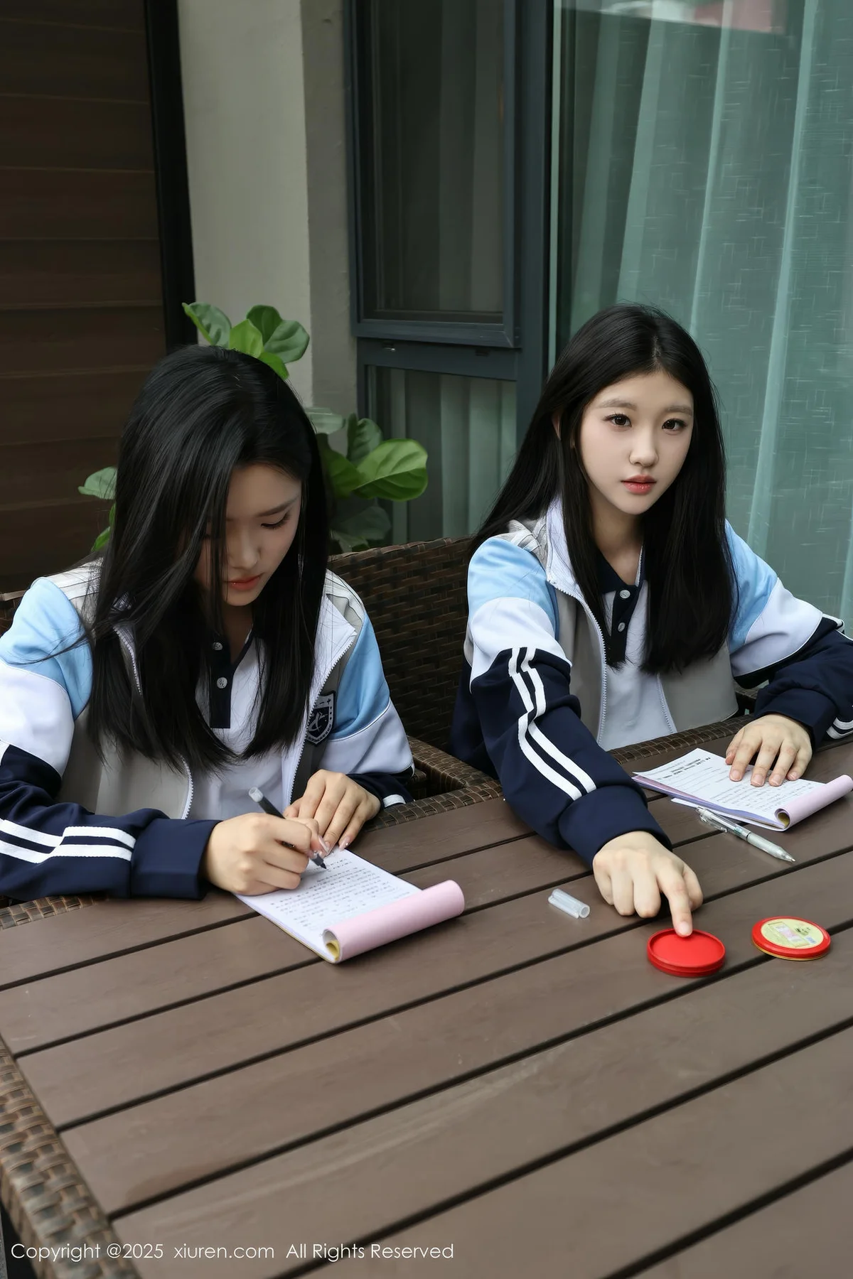 XiuRen 秀人 No.10288 小芭乐 两位蓝色校服大美女 - 4