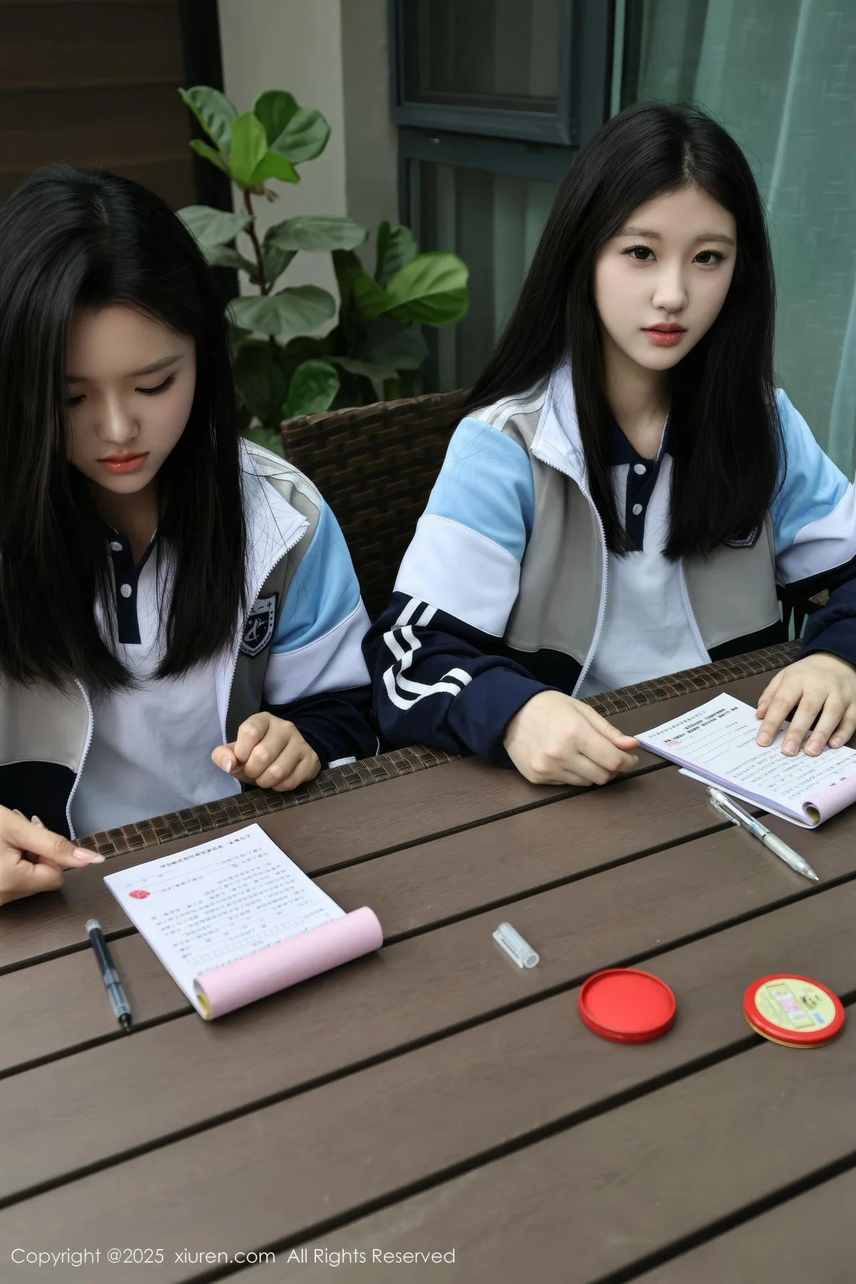 XiuRen 秀人 No.10288 小芭乐 两位蓝色校服大美女 - 6